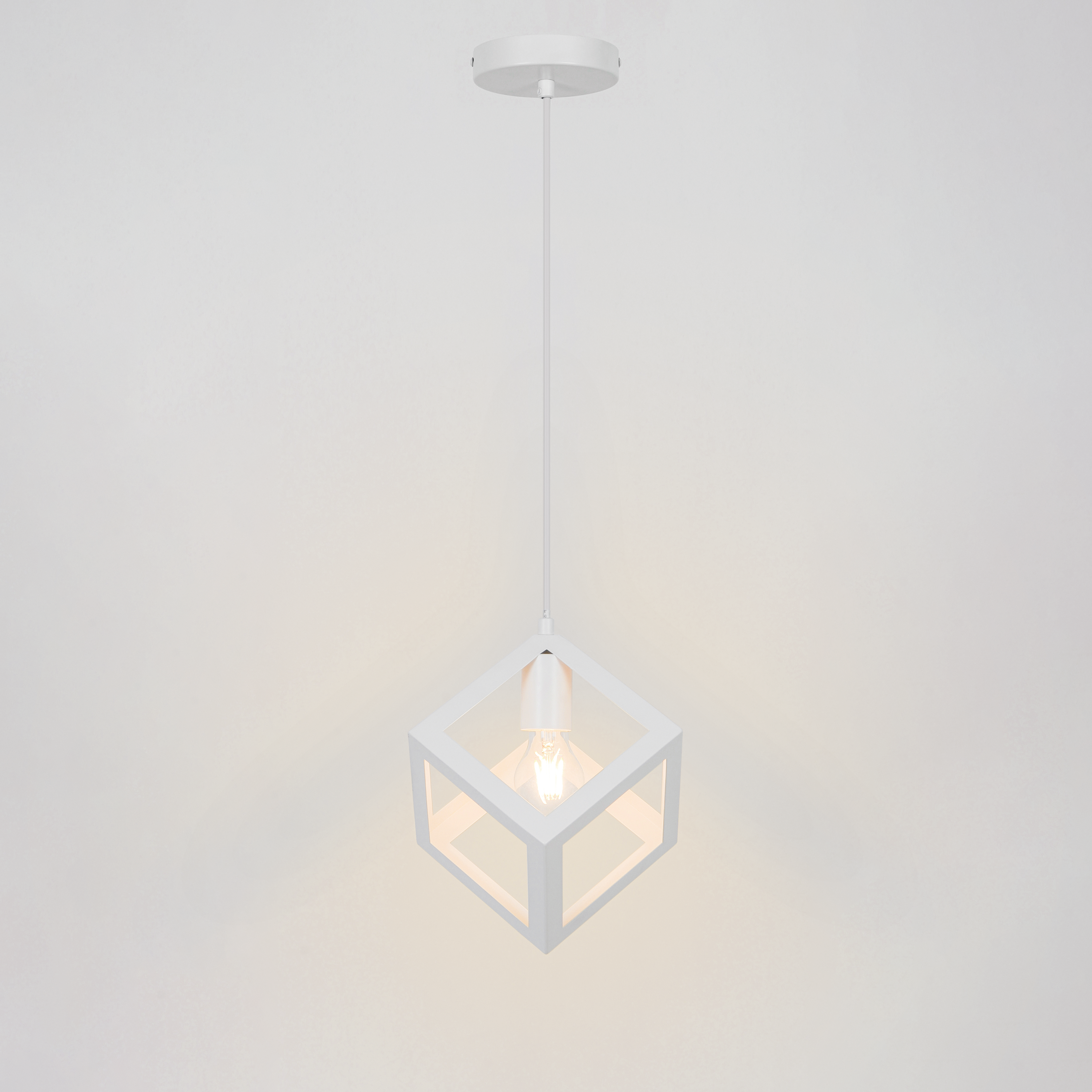 Lampa wisząca Plywood biała E27 Inspire - 11