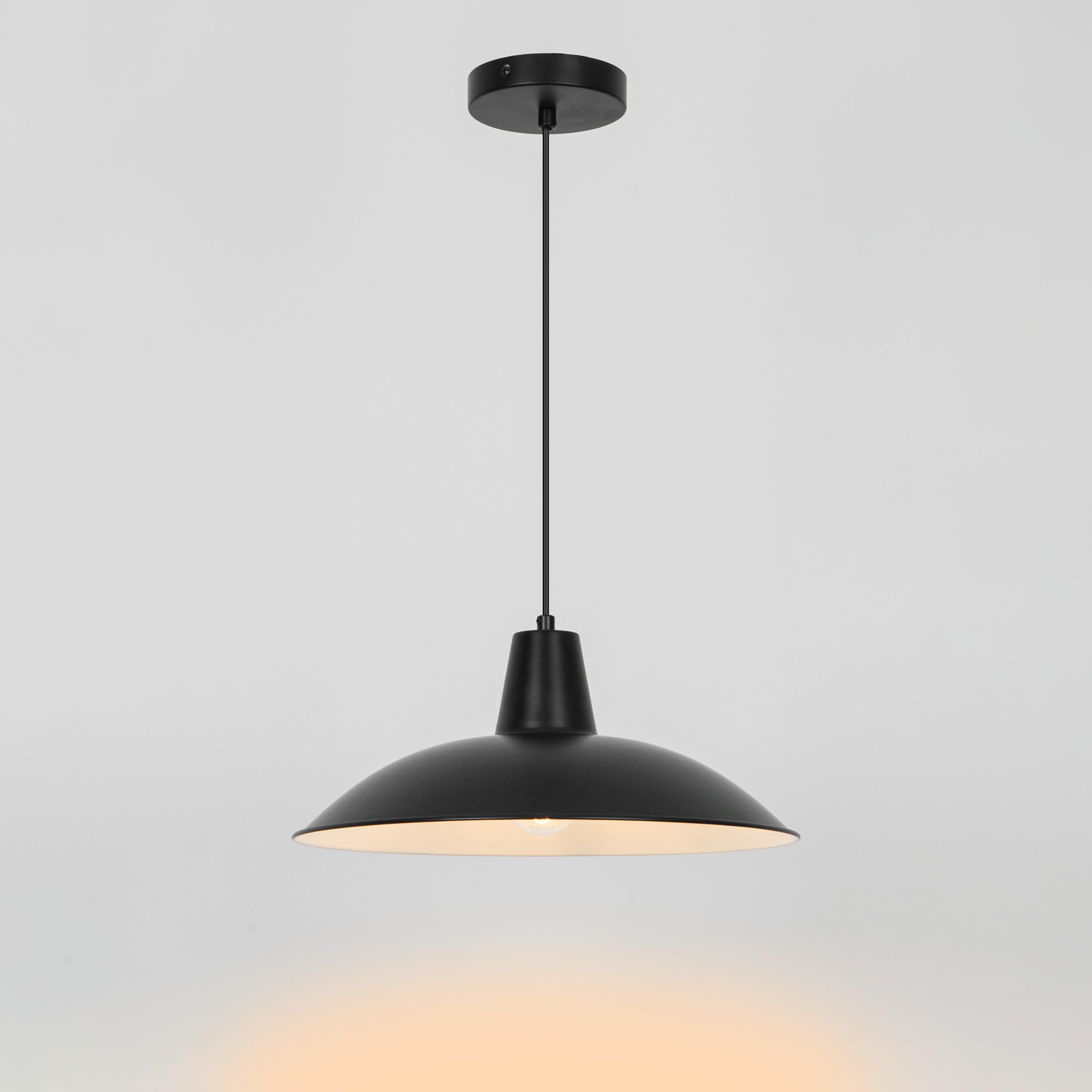 Suspension Utea fer, noir, Diam.38 cm INSPIRE, E27 - 5