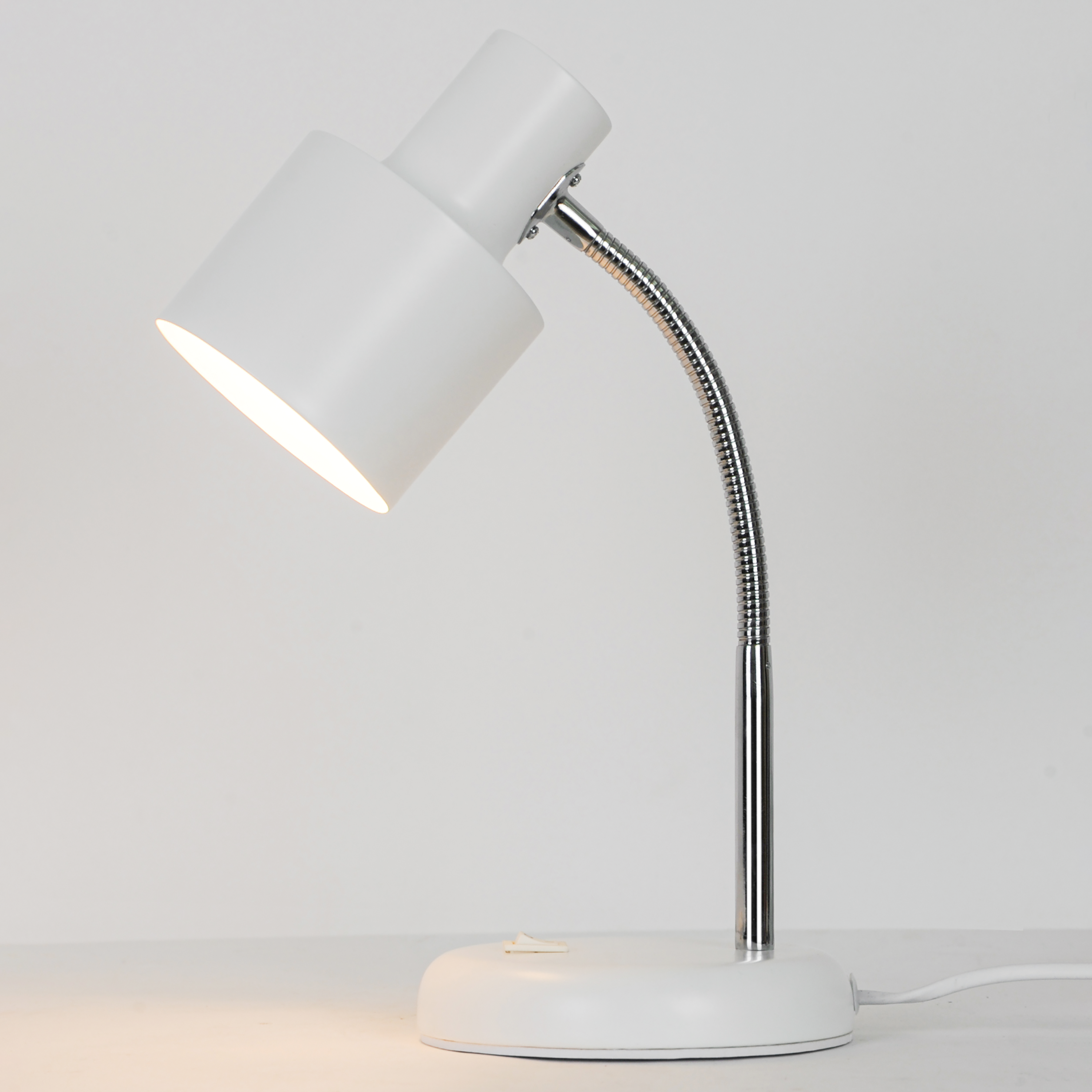 Lampe de bureau Poucet, fer, blanc, H.32.5 cm INSPIRE, E27 - 5