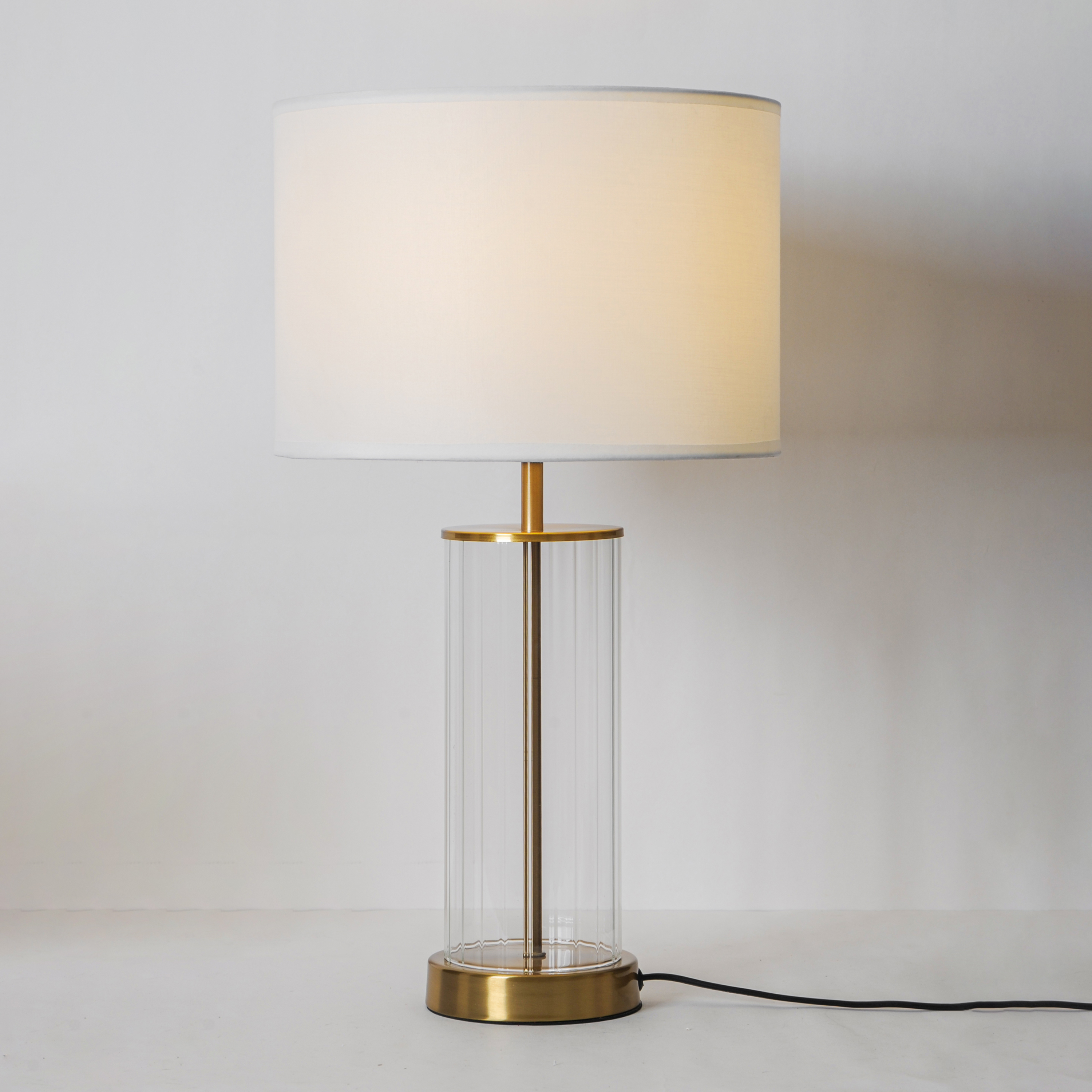 Lampe Mamio, verre, blanc, H.50 cm INSPIRE, E27 - 2