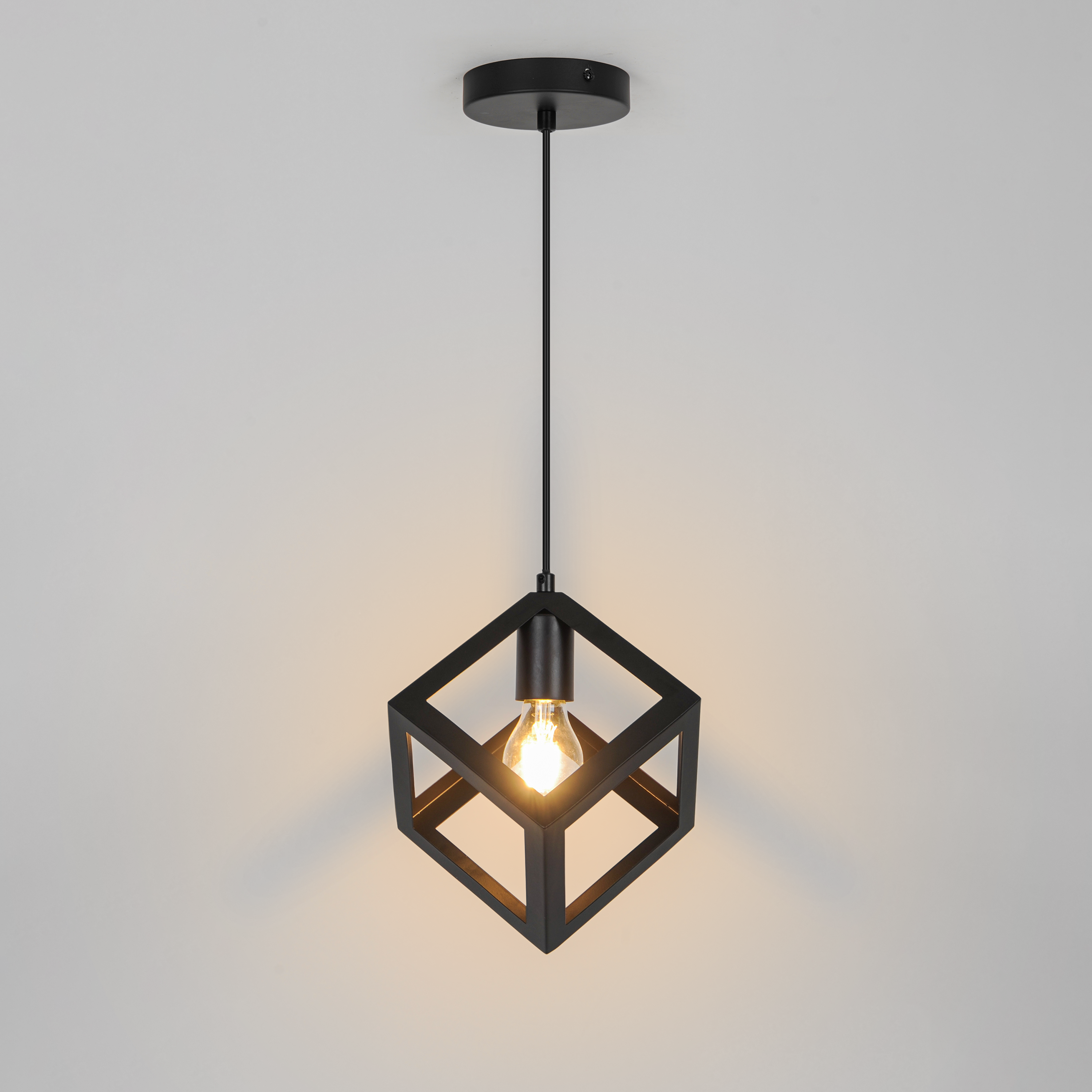 Lampa wisząca Plywood czarna E27 Inspire - 6