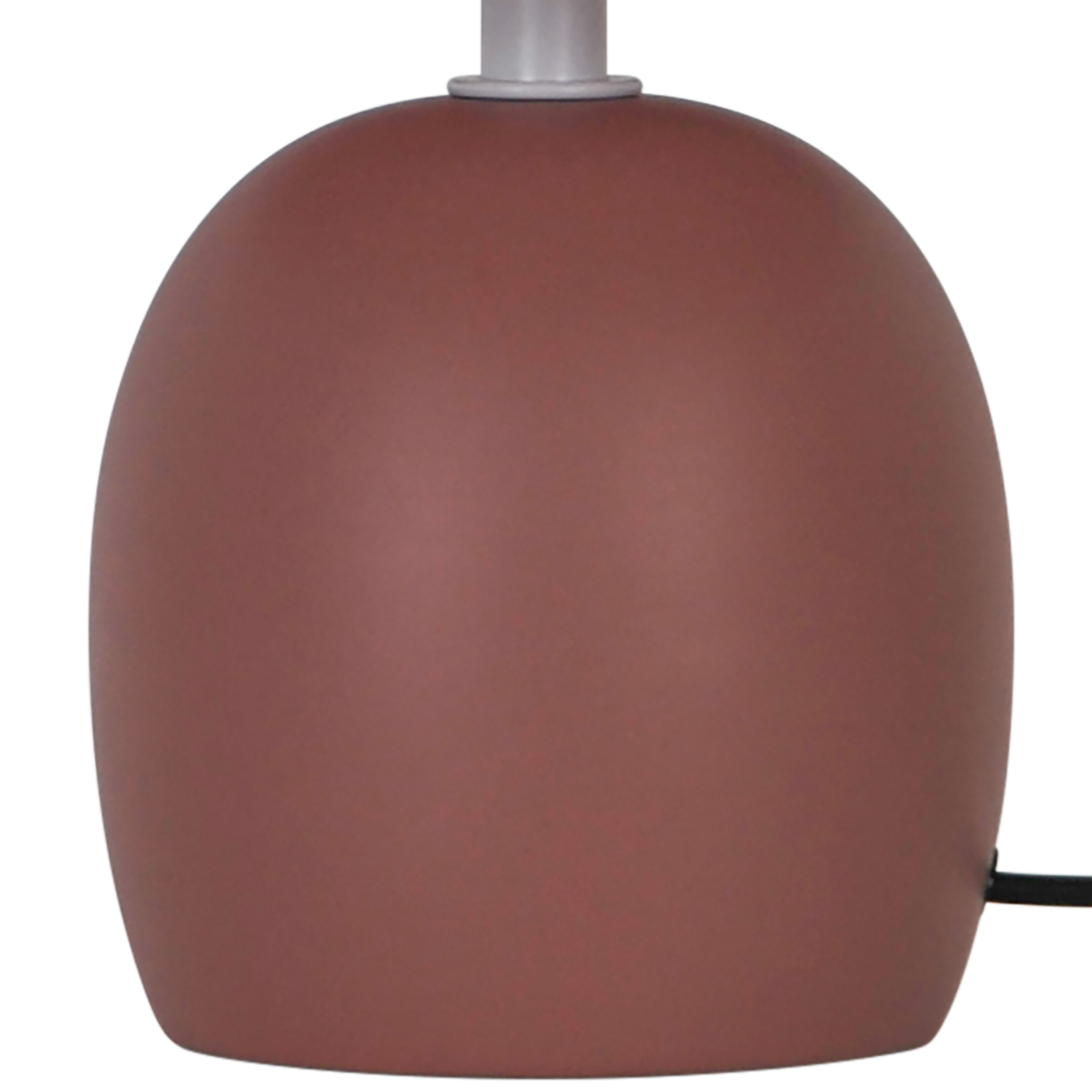 Lámpara de mesa compatible con casquillo E14 Poki INSPIRE con estructura cerámica roja pantalla roja alimentación a red - 4