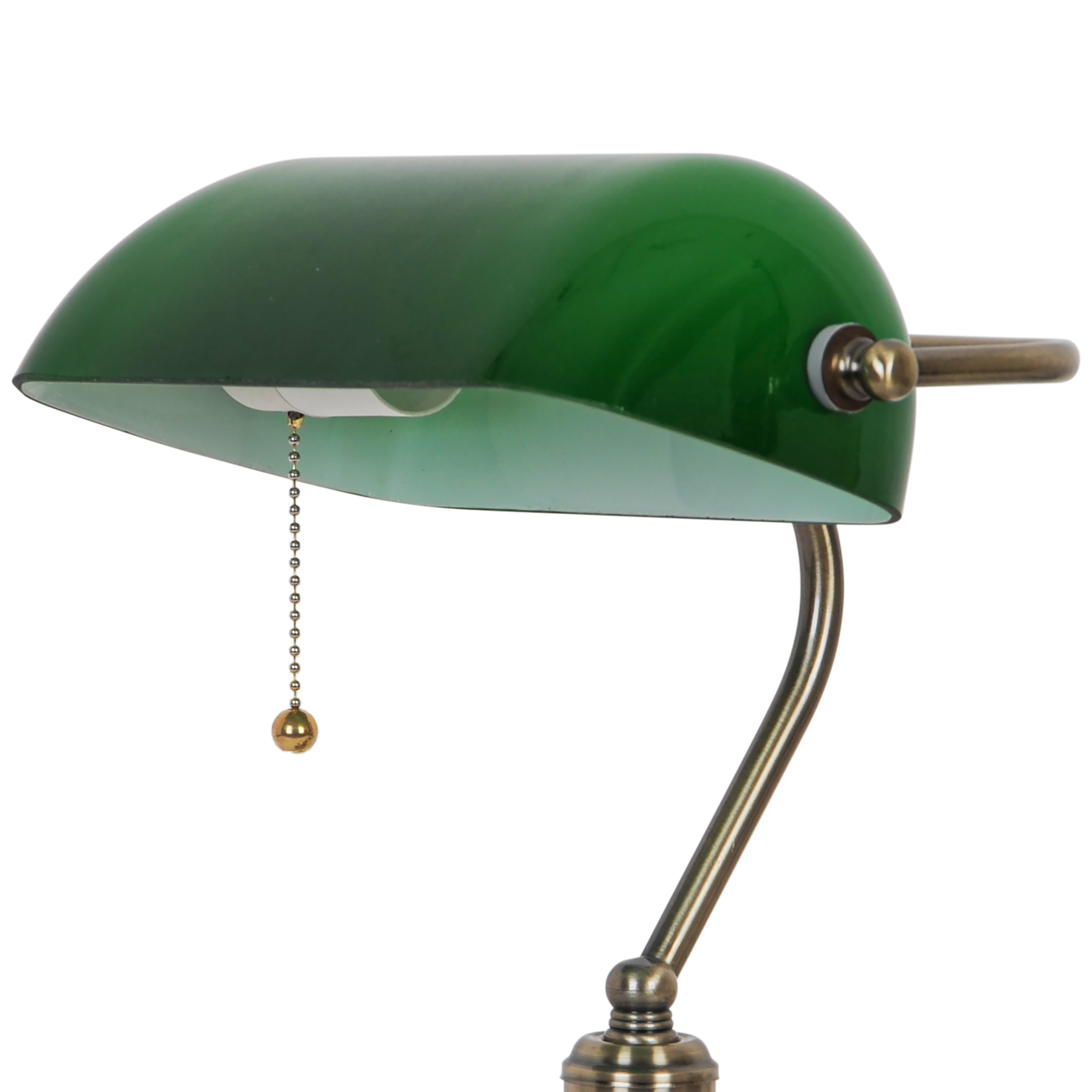 Lampe Anita, fer, verre vert, H.40 cm INSPIRE, E27 - 5
