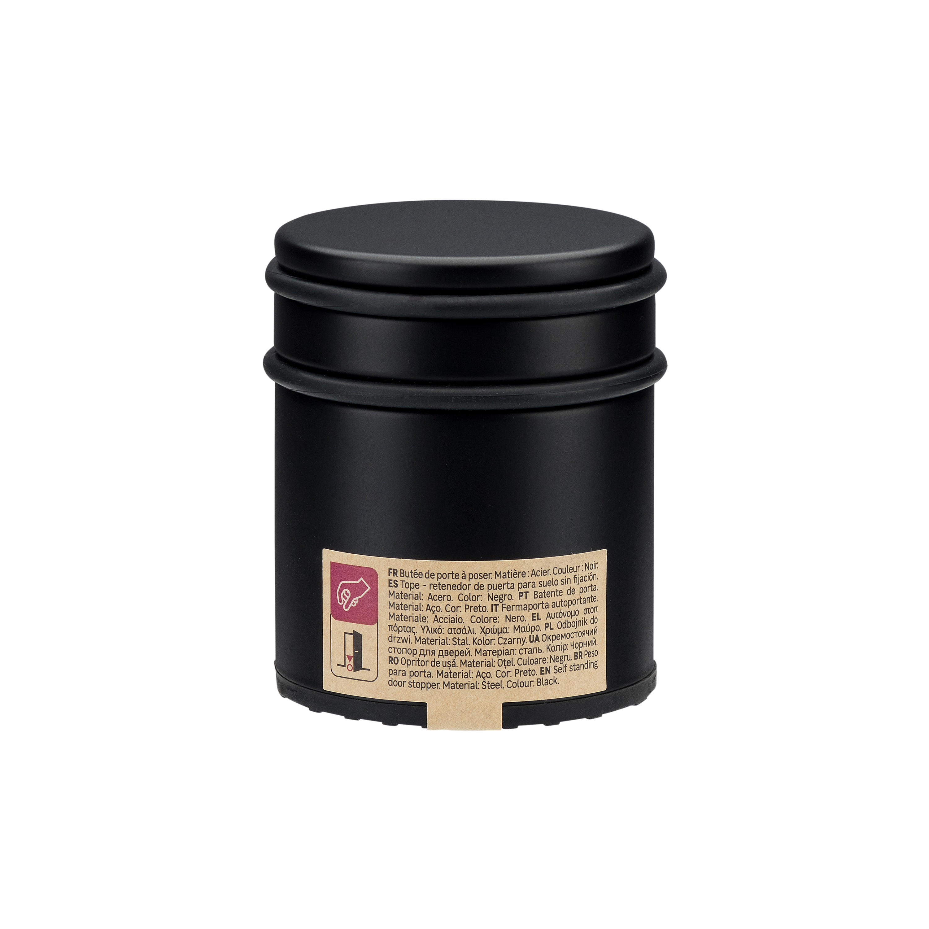 Batente 2 anel preto mt ø7.2x8.1cm standing - 7