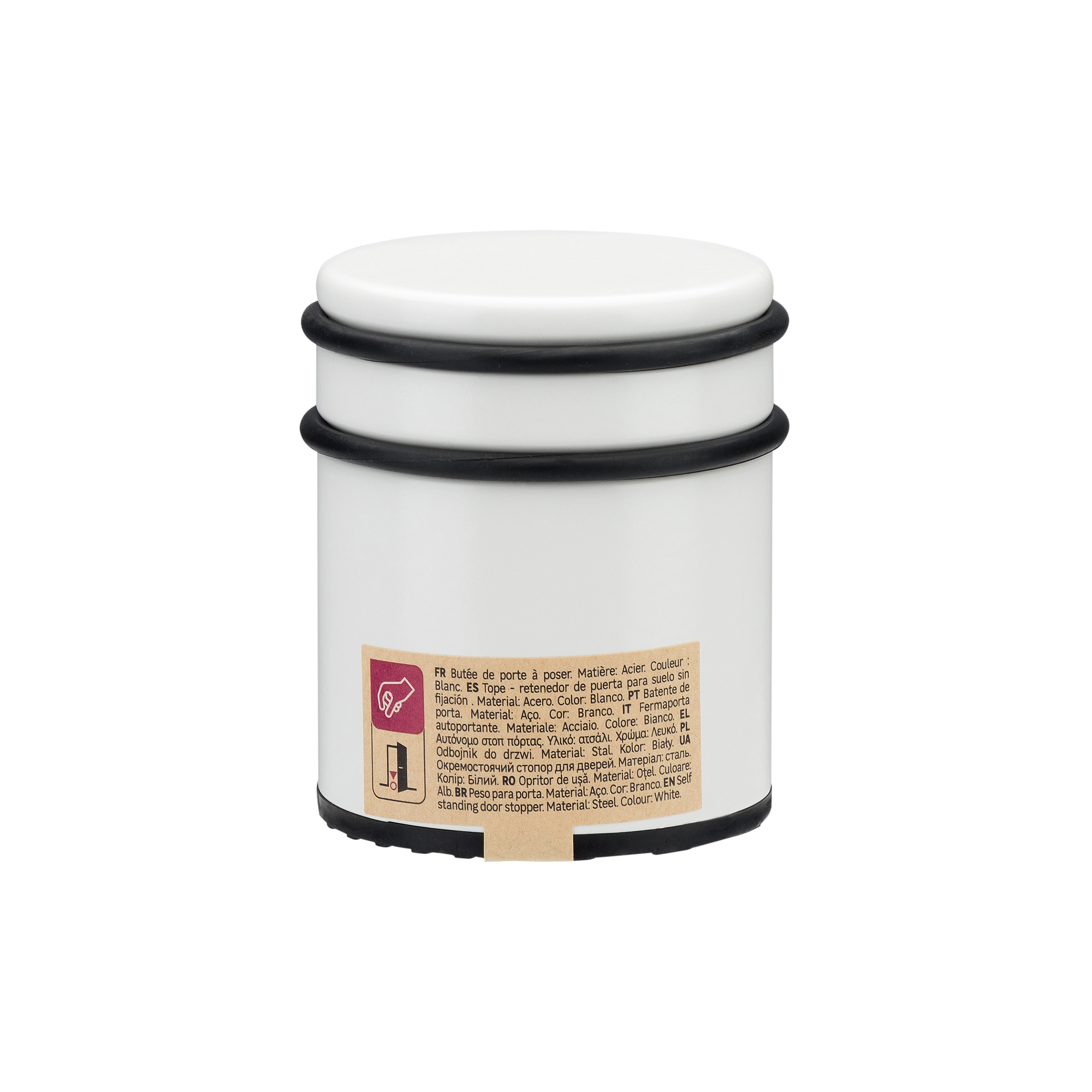 Retenedor de puerta INSPIRE Blanco Acero, AN.7.2x L.7.2 x H.8.1 cm - 5