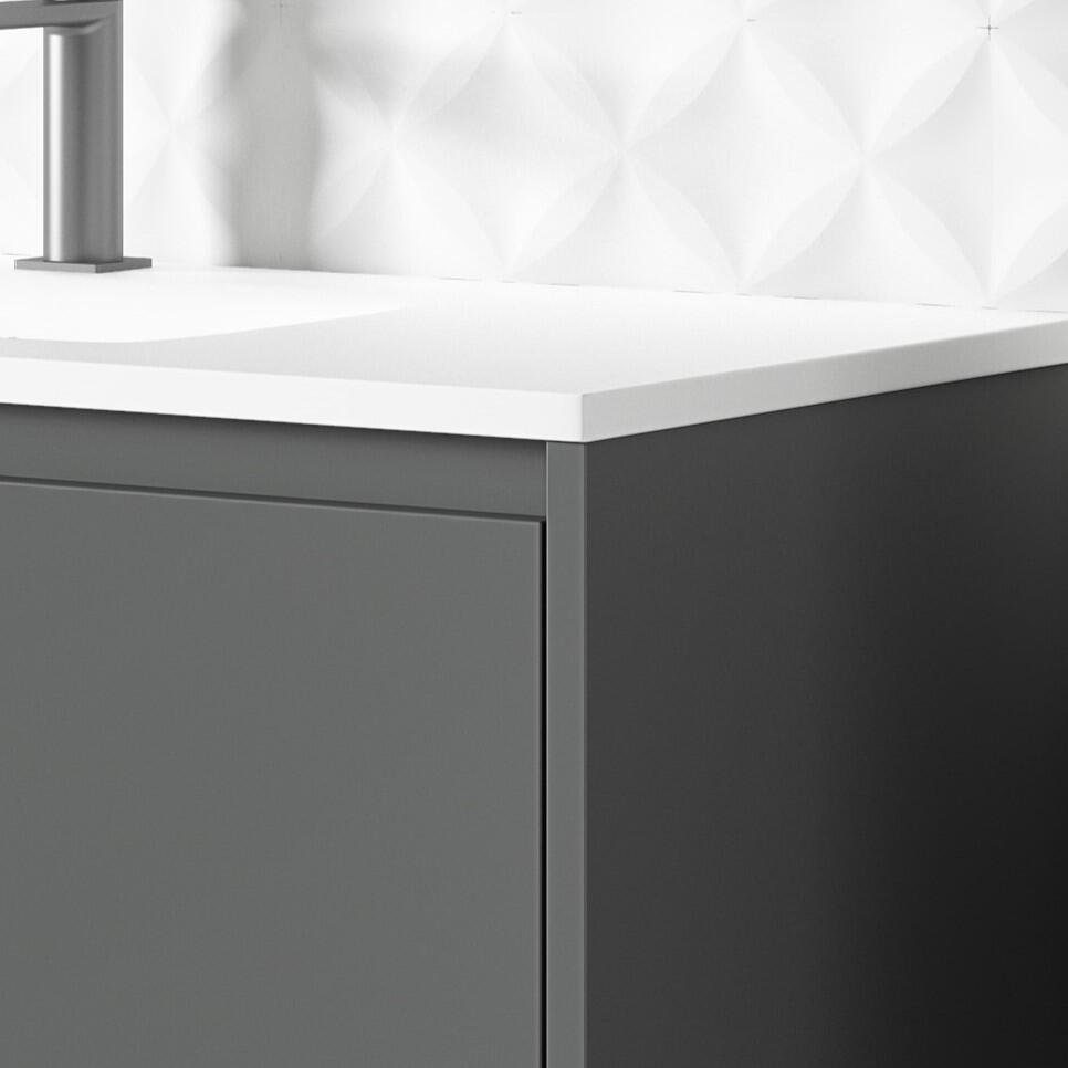 Conjunto de baño PUMBA antracita 100x45,5 cm - 3