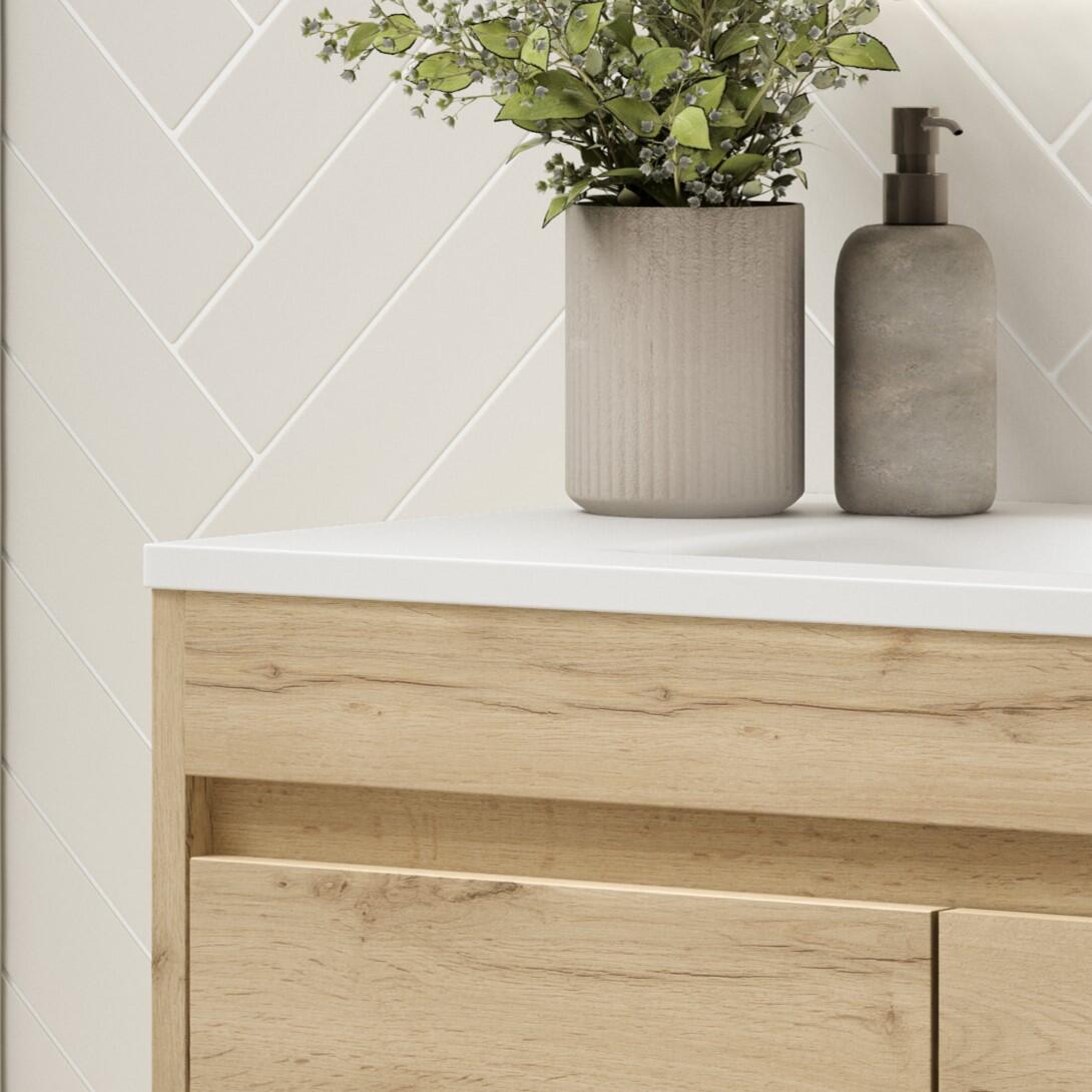 Conjunto de baño LUXE roble 80x45,5 cm - 3