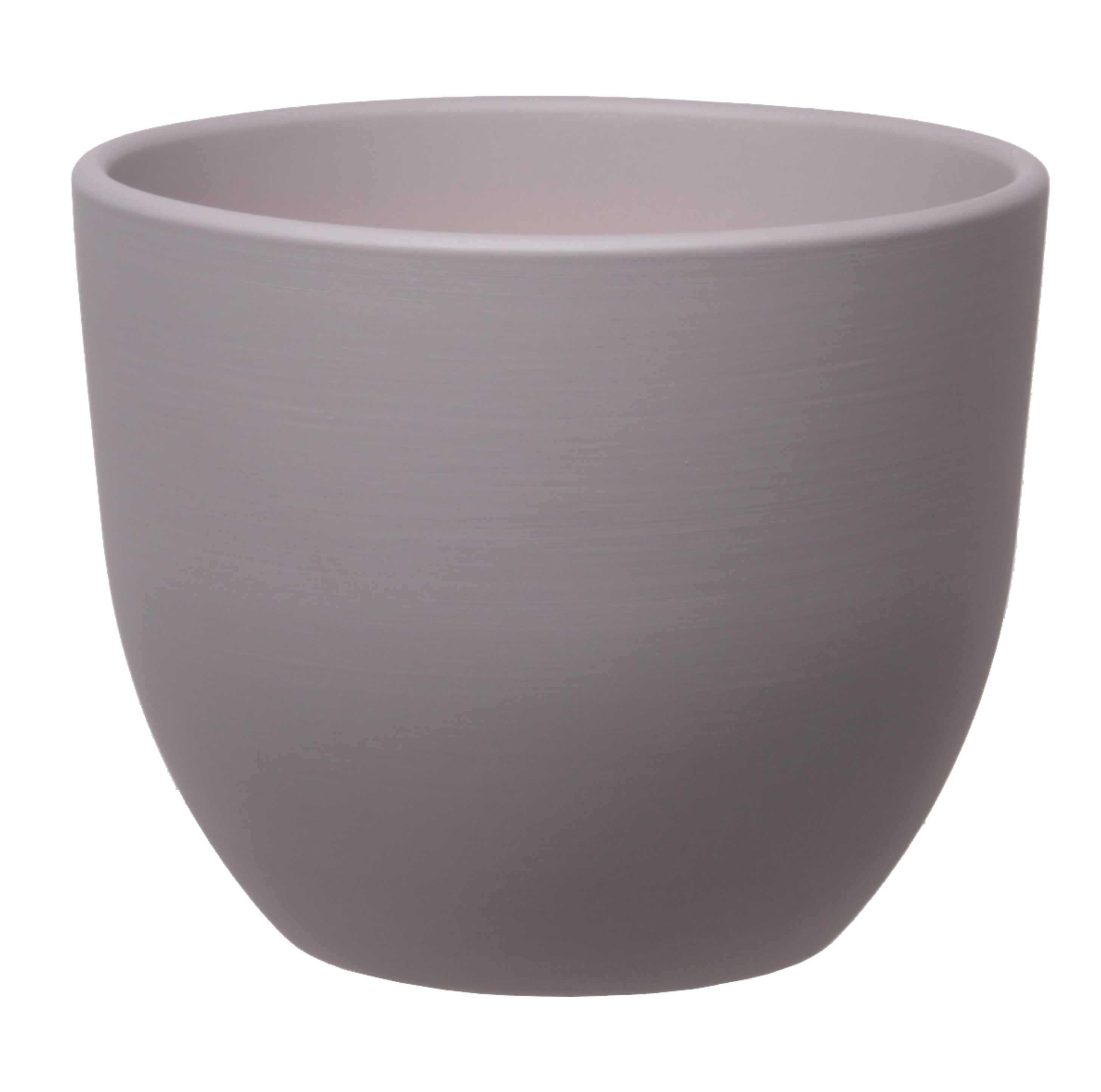 Doniczka ceramiczna Baryłka śr.22 cm szara eko