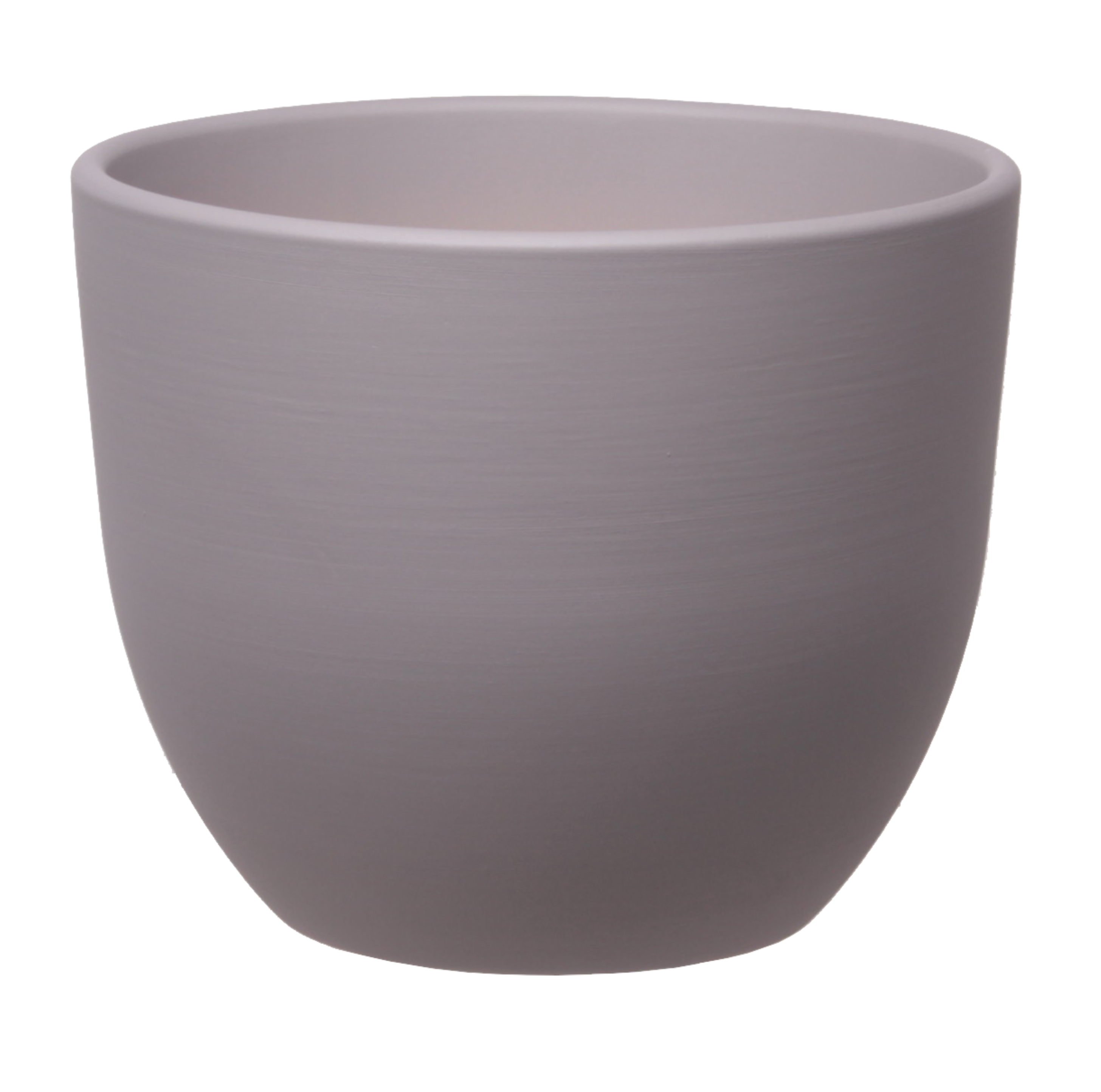 Doniczka ceramiczna Baryłka śr.19 cm szara eko