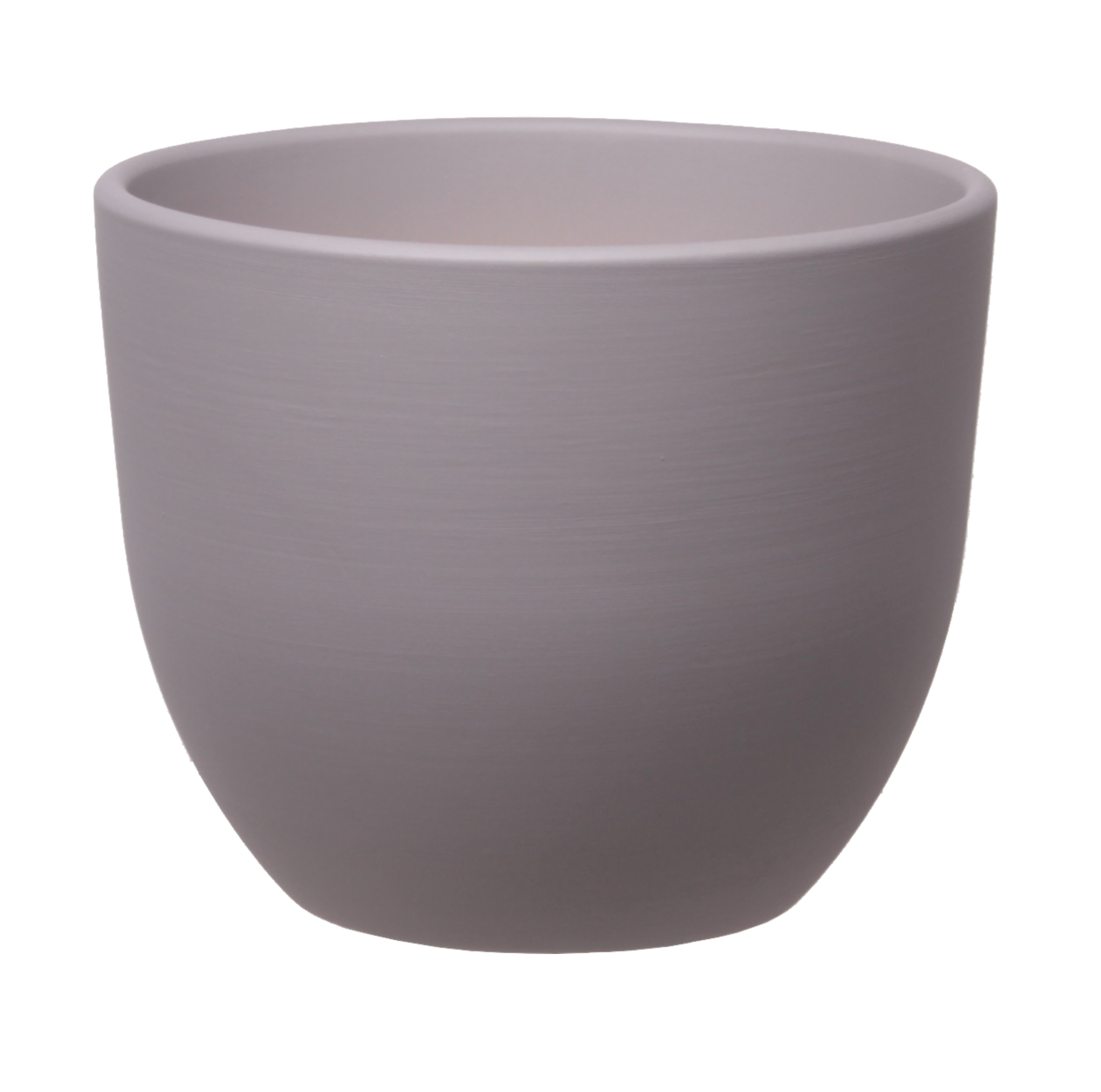 Doniczka ceramiczna Baryłka śr.16 cm szara eko