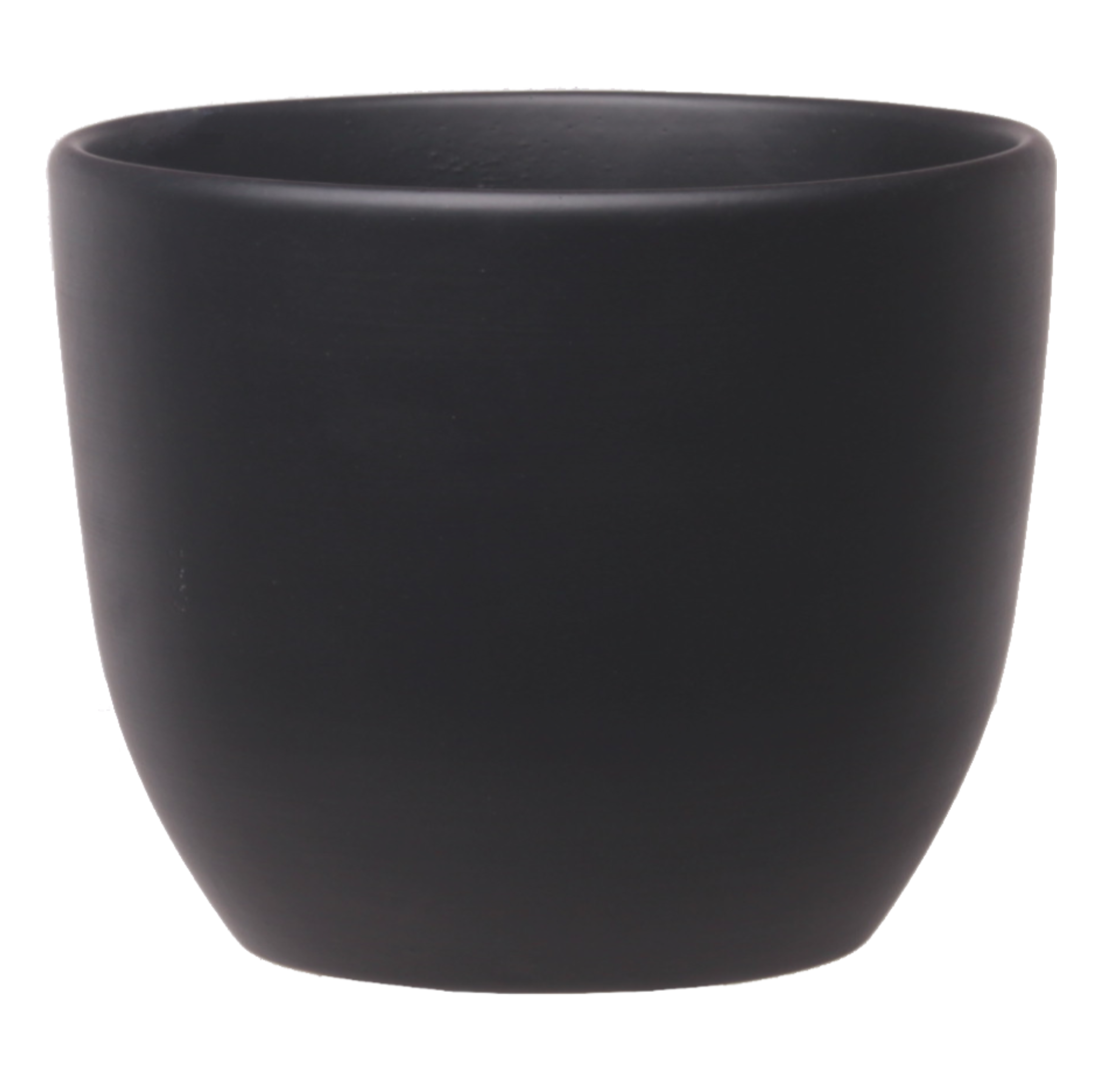 Doniczka ceramiczna Baryłka śr.19 cm czarna eko