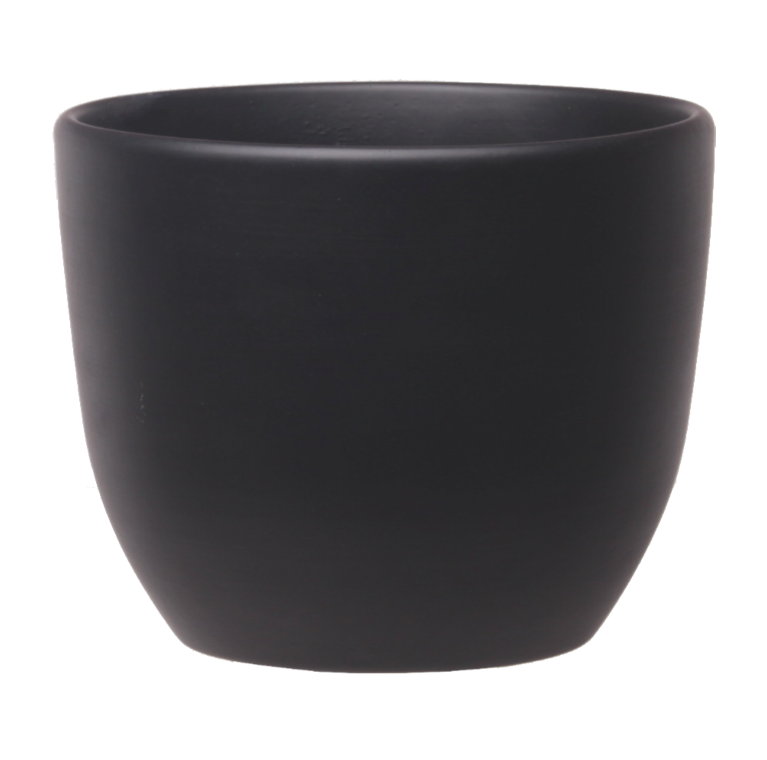 Doniczka ceramiczna Baryłka śr.16 cm czarna eko