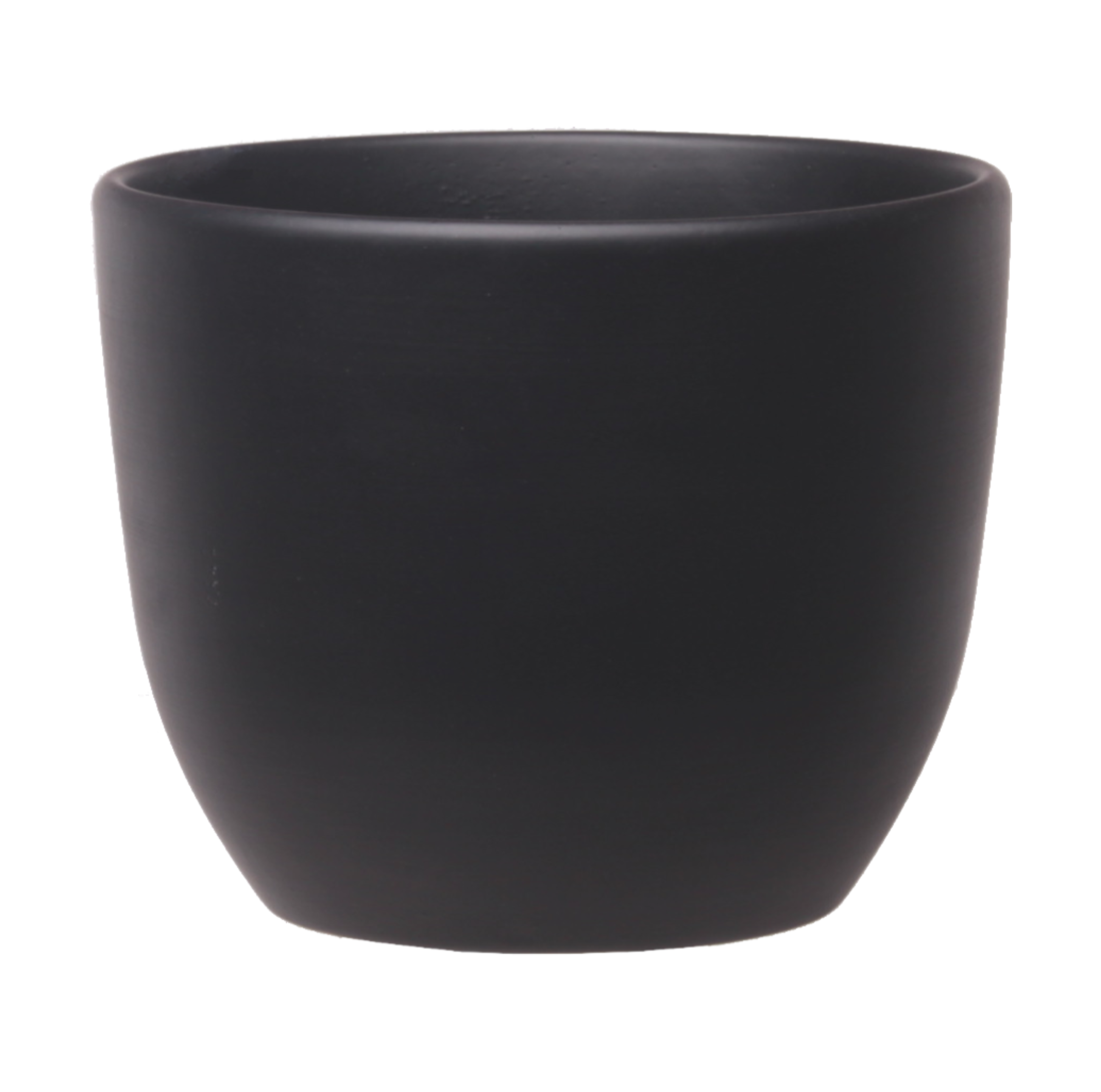 Doniczka ceramiczna Baryłka śr.13 cm czarna eko