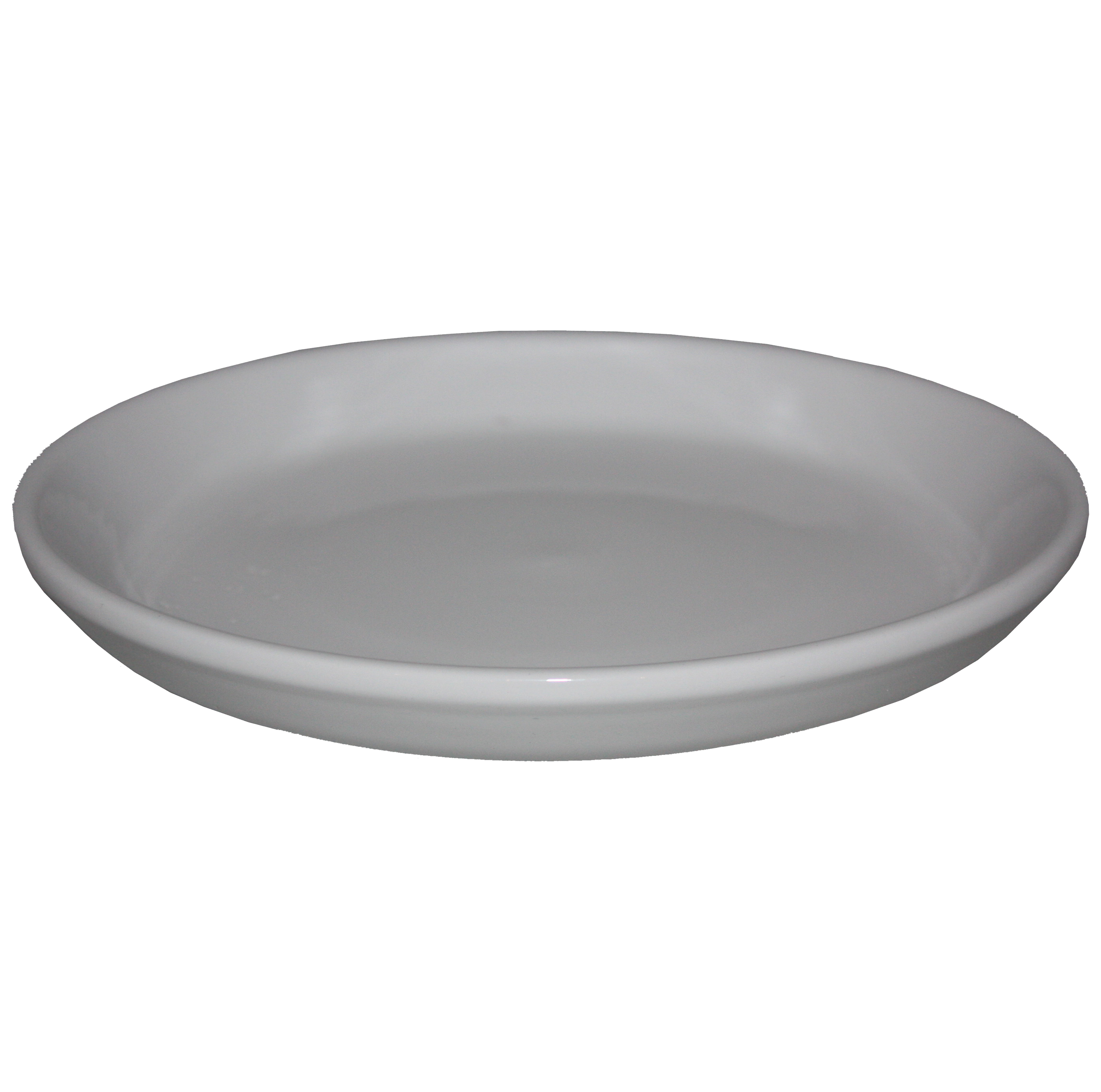 Podstawka ceramiczna Baryłka śr.13cm biała eko