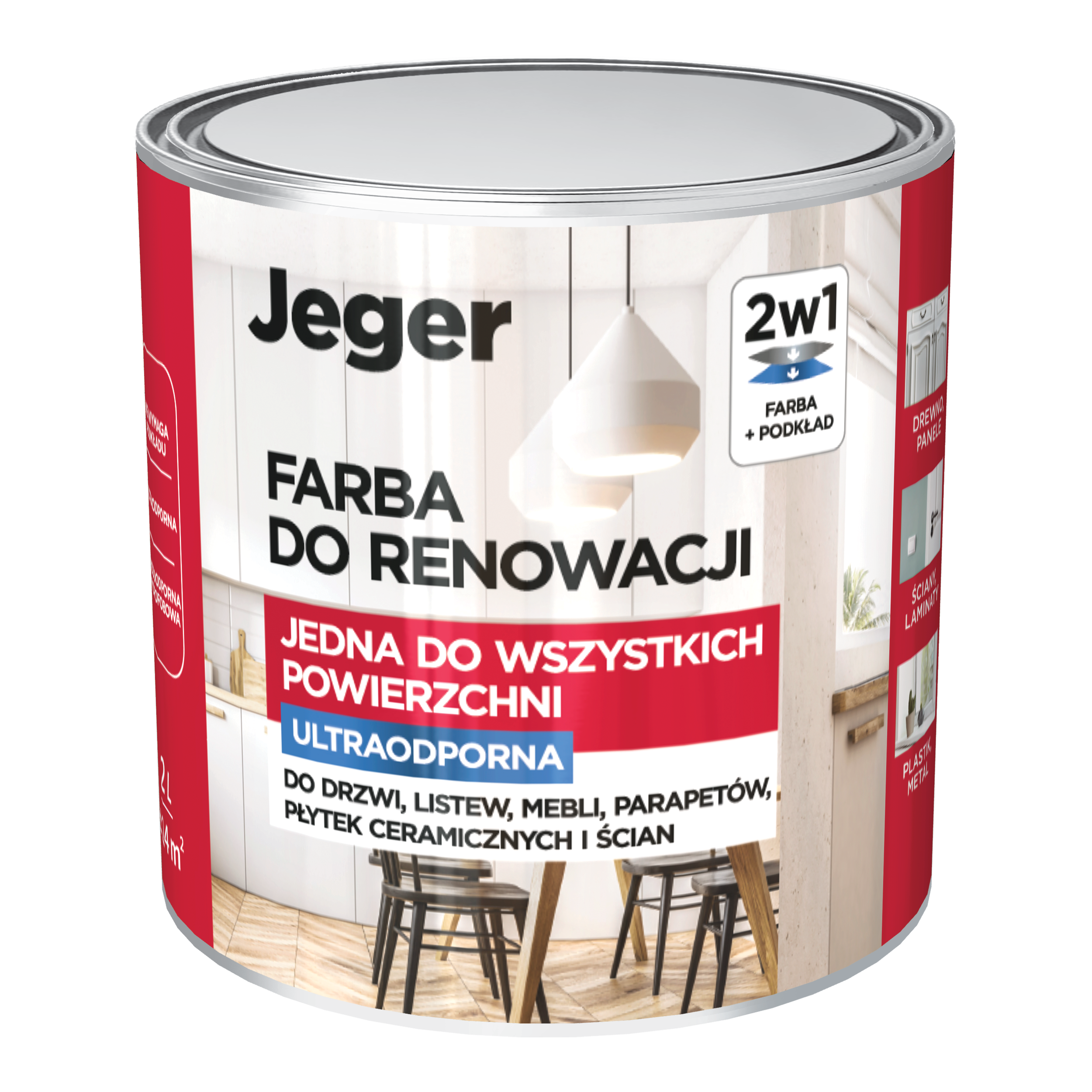 Farba do renowacji ultraodporna 2 l Baza A Jeger