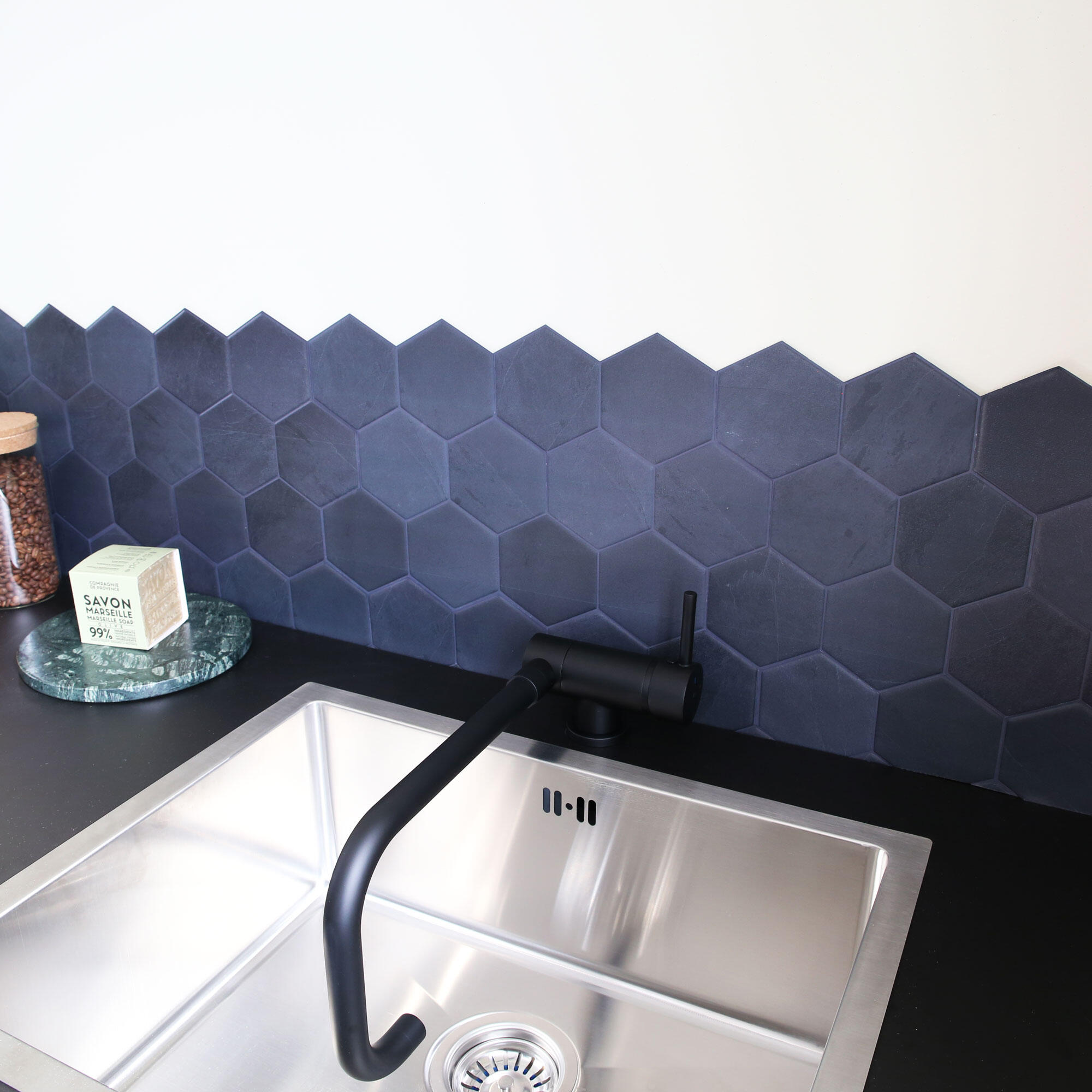 Mitigeur de cuisine rabattable ESSEBAGNO New Oslo noir - 4