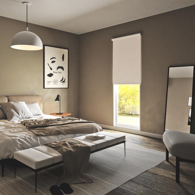 Estore de rolo blackout Mambo Inspire 120 x 190cm bege