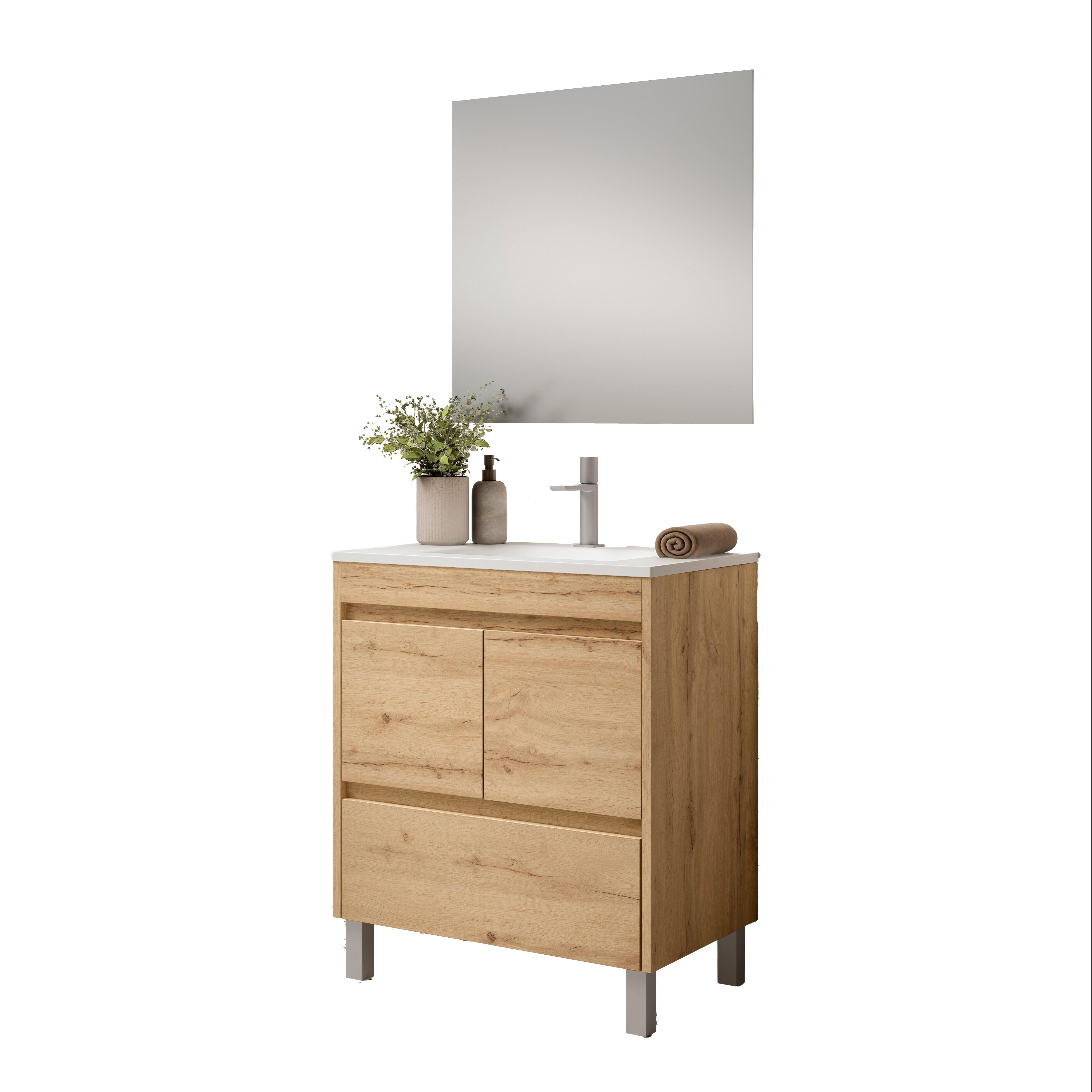 Conjunto de baño LUXE roble 80x45,5 cm - 2