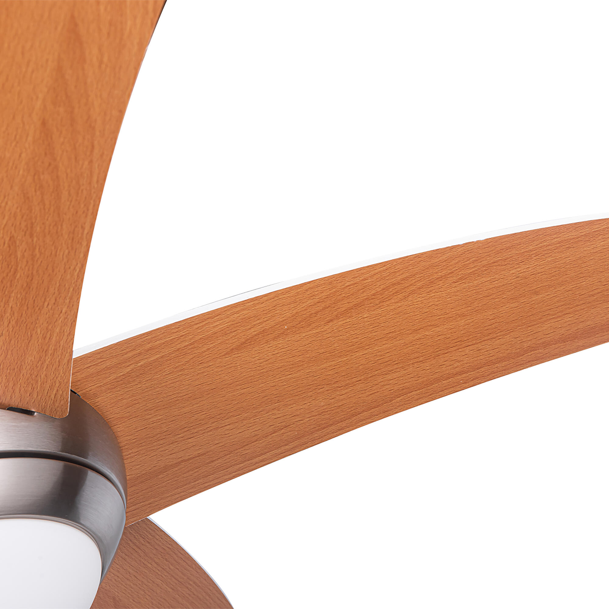 Ventilador de techo con luz motor DC Ragnar níquel 132 cm - 9