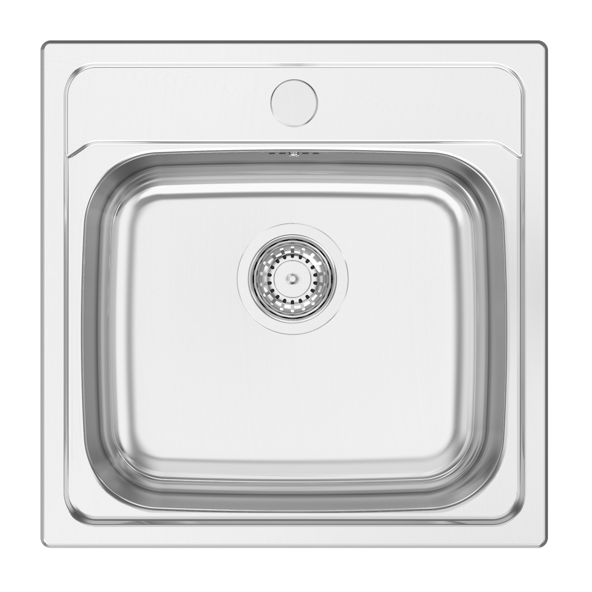 Fregadero de acero inox lagos delinia cubetas individuales 48x48 cm