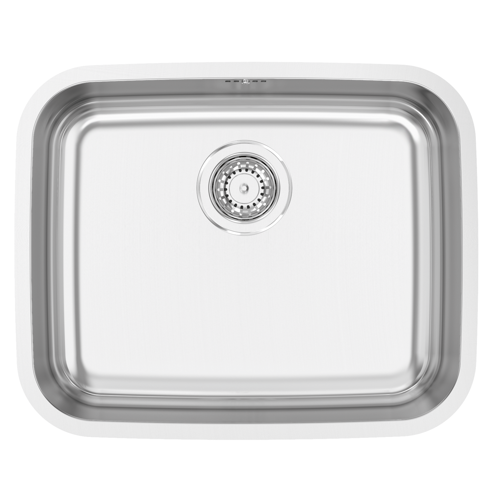 Fregadero 1 seno de acero inox cuadrado delinia cubetas individuales 53.5x43.5cm
