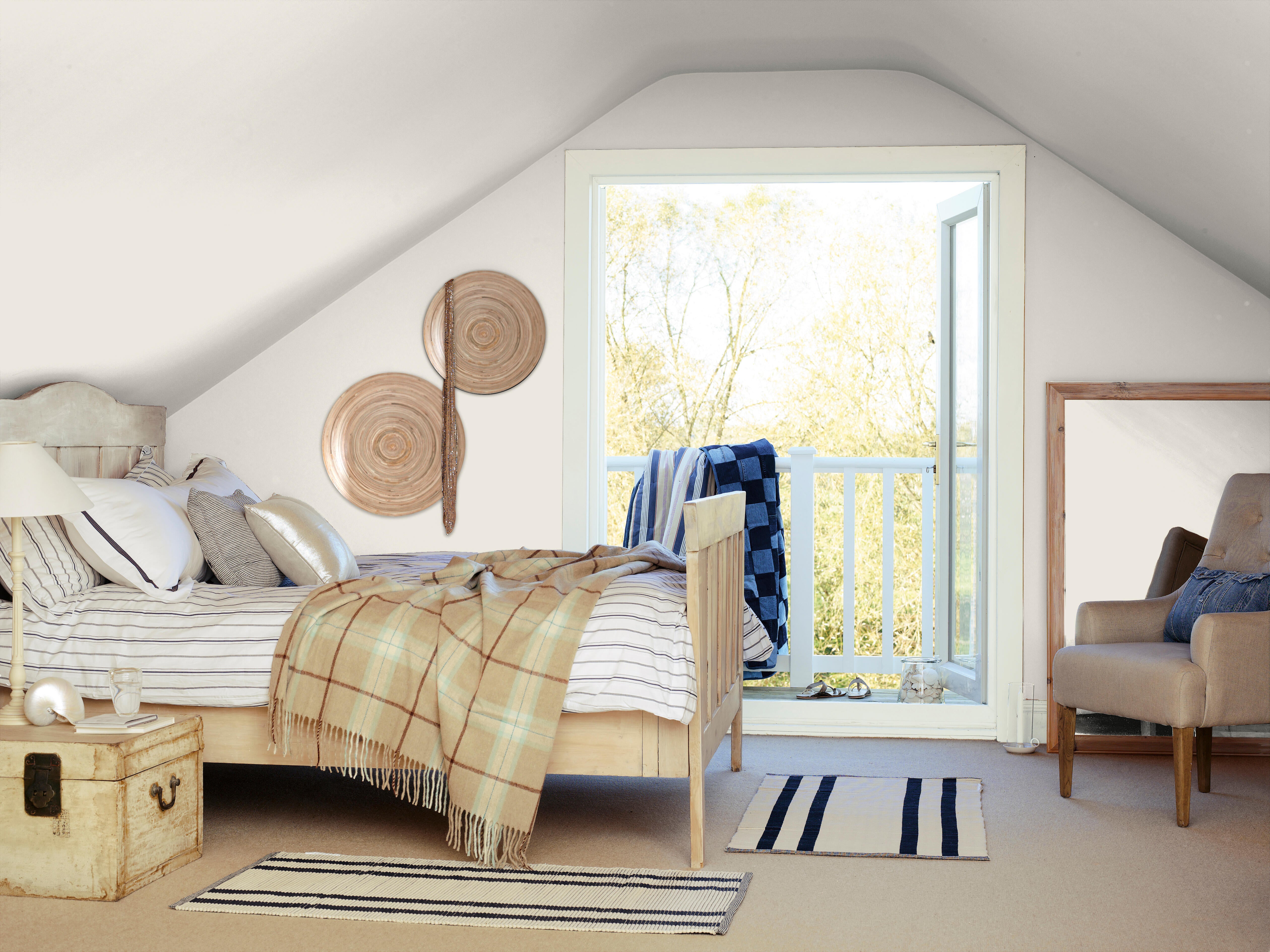 Pintura de interior Renueva TITANLUX color blanco lino mate 4L para paredes y techos - 6