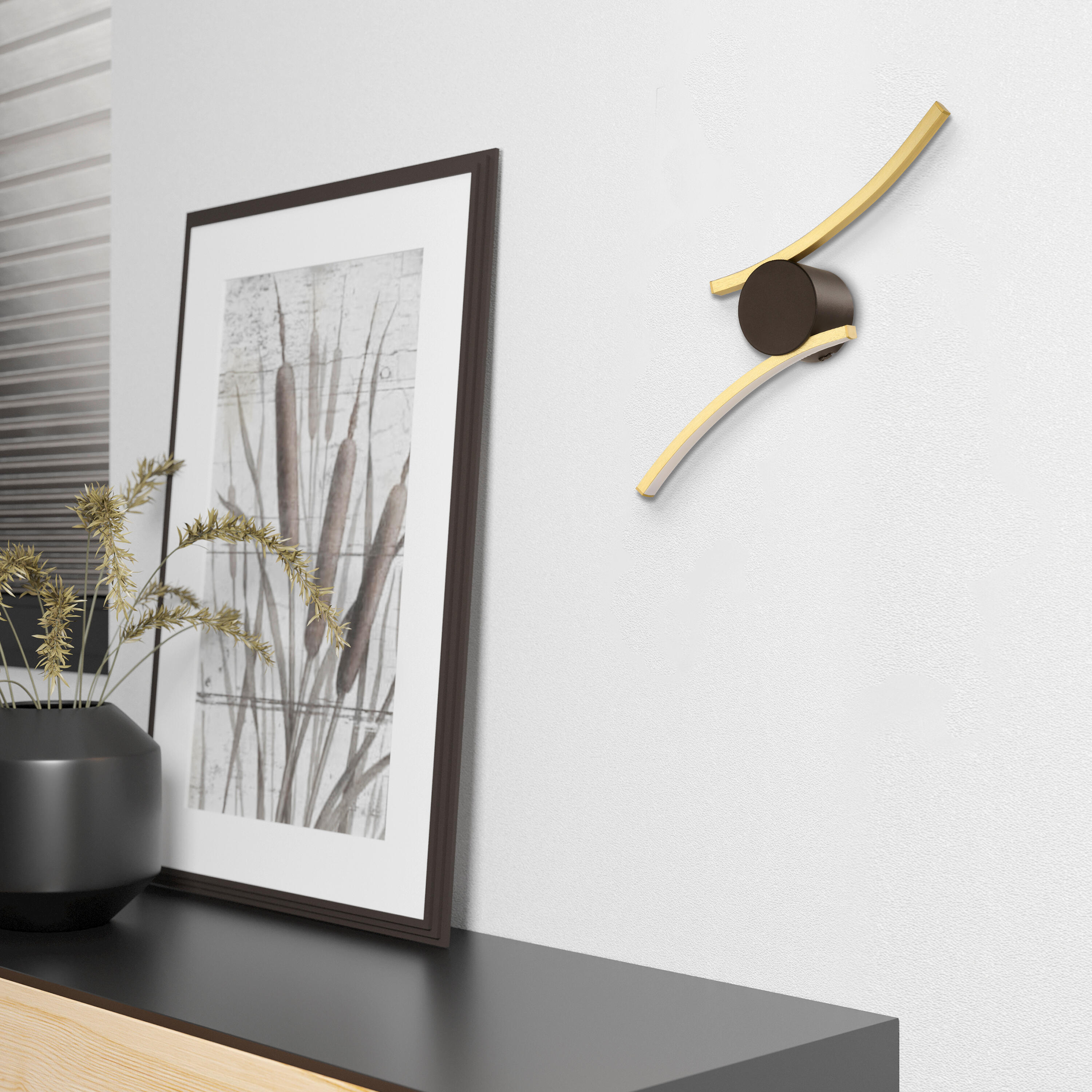 Applique LED, acier, doré, Aieta, EGLO - 3