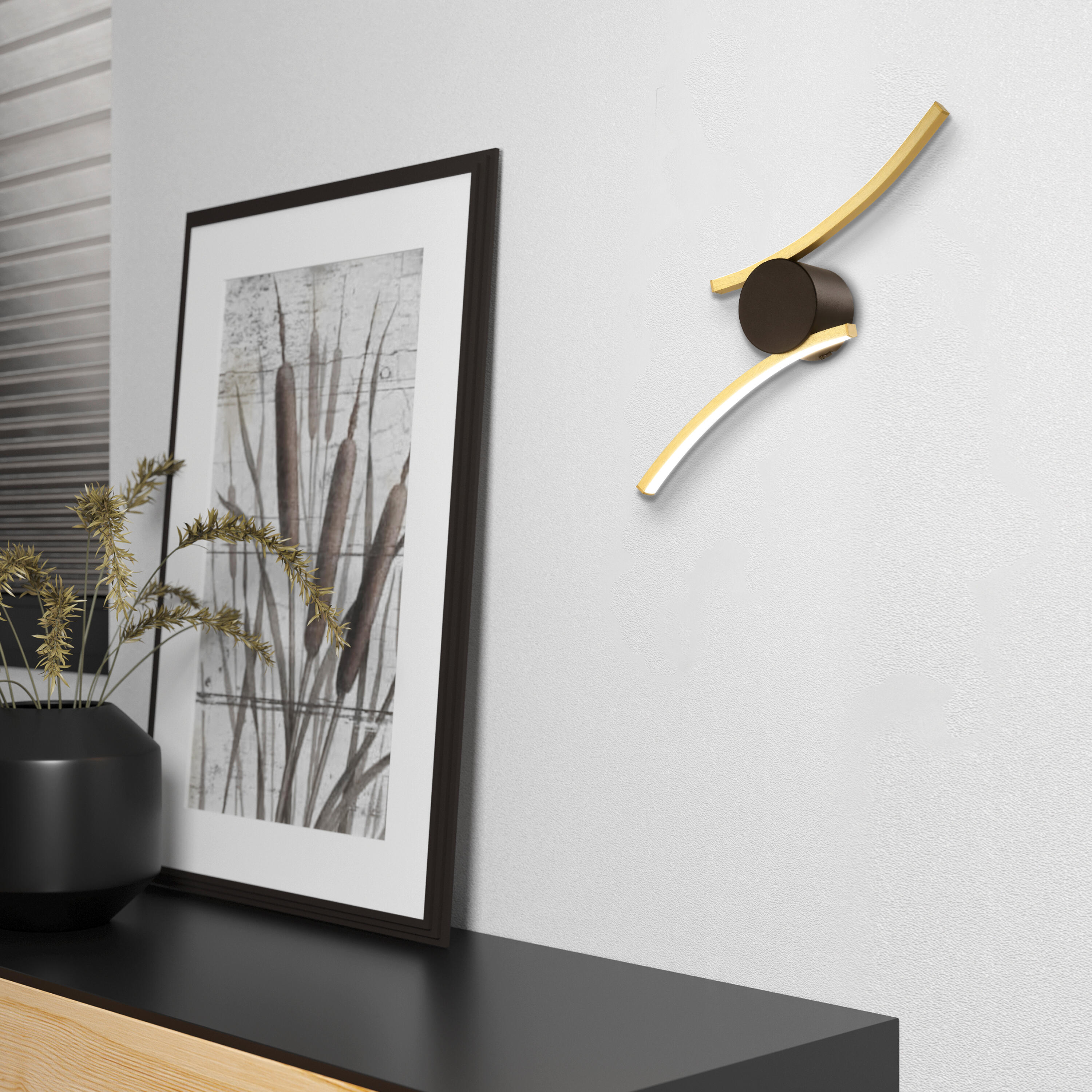 Applique LED, acier, doré, Aieta, EGLO - 2