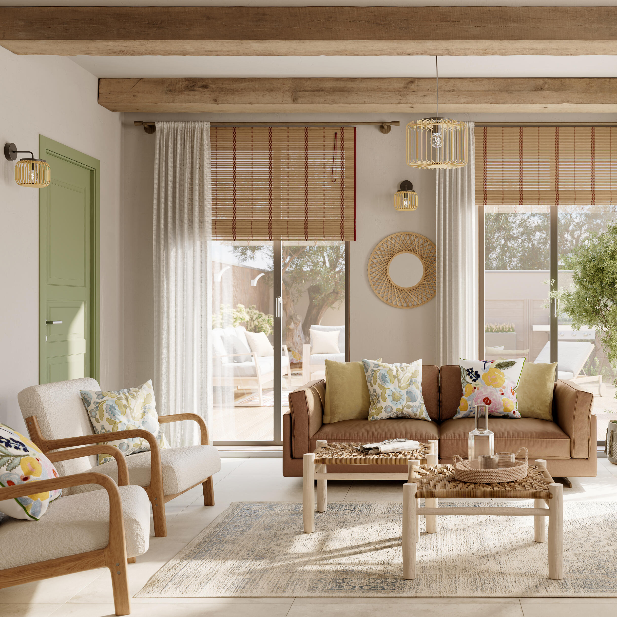 Almofada Nandina 45x45cm multicor Inspire - 13