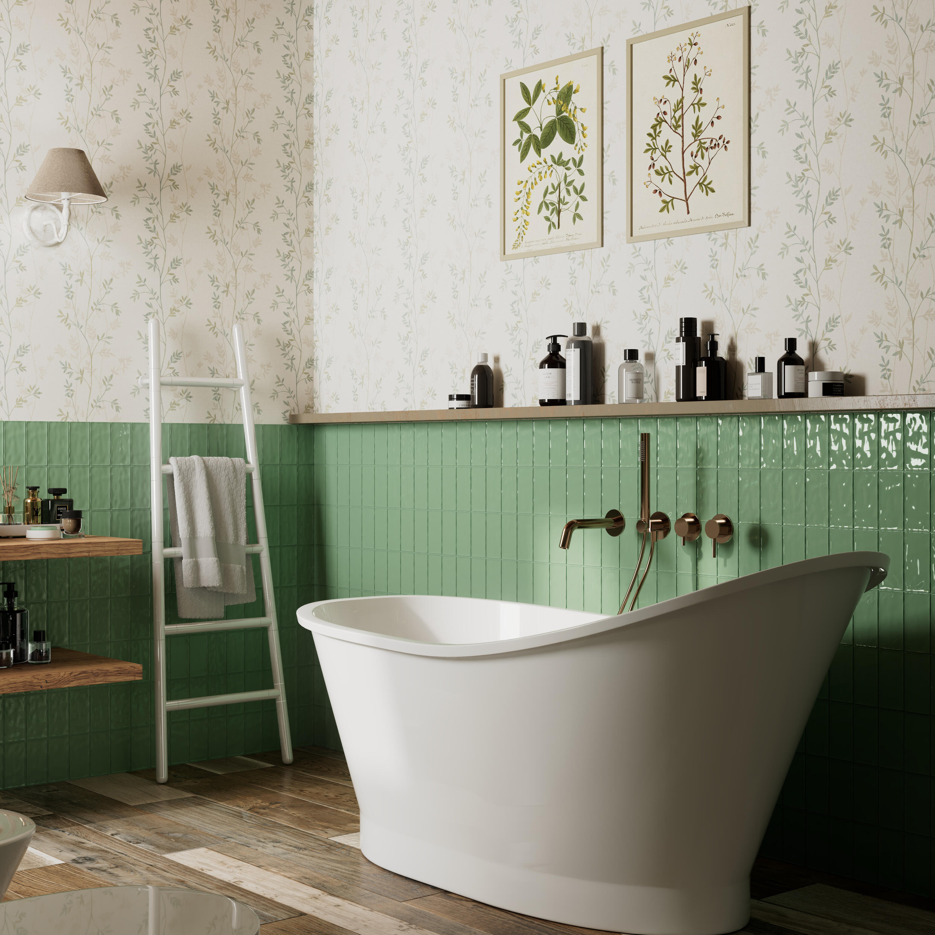 Termoarredo elettrico a fluido  SCALETTA 250 W  bianco opaco L 48 x H 139 x P 5 cm - 3