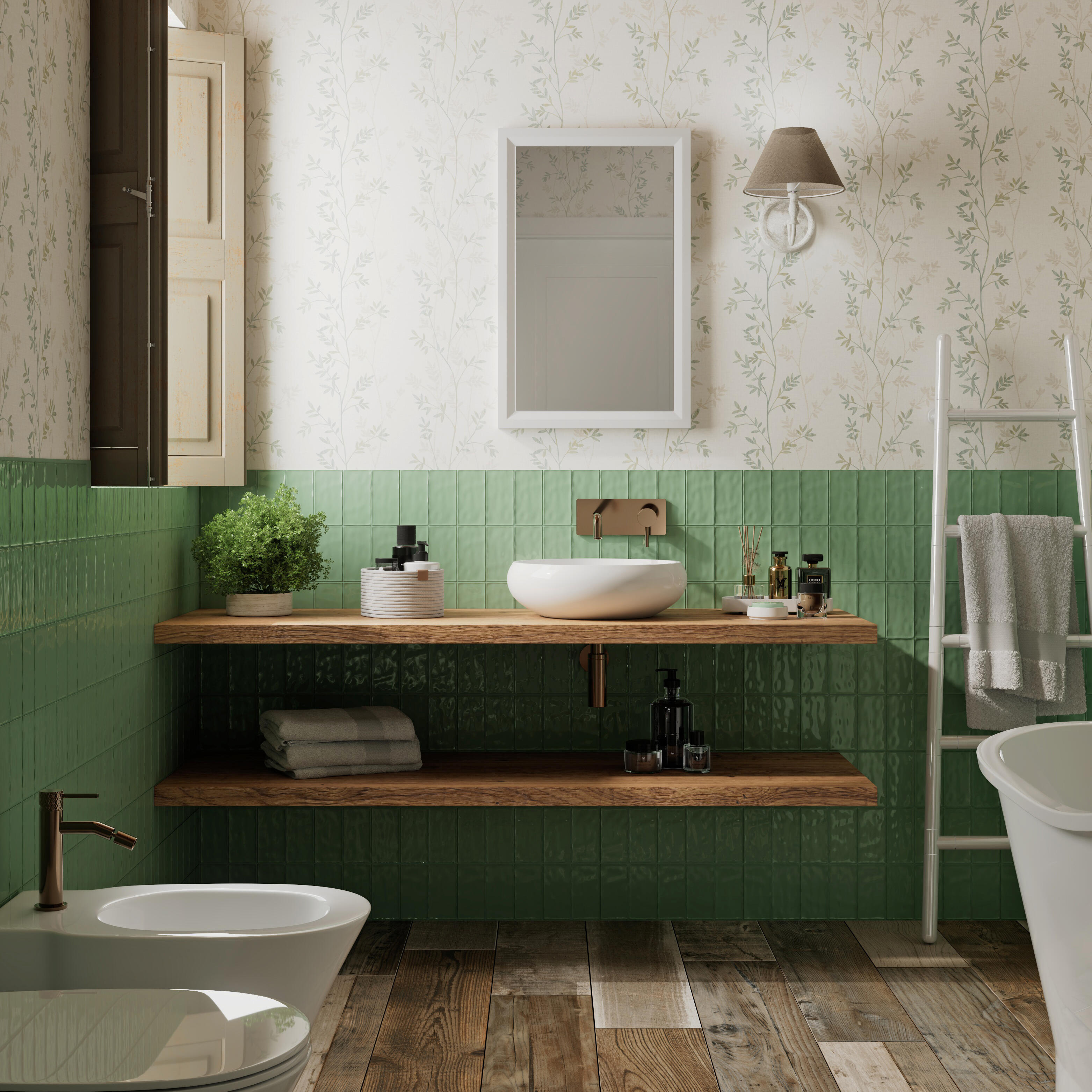 Termoarredo elettrico a fluido  SCALETTA 250 W  bianco opaco L 48 x H 139 x P 5 cm - 2