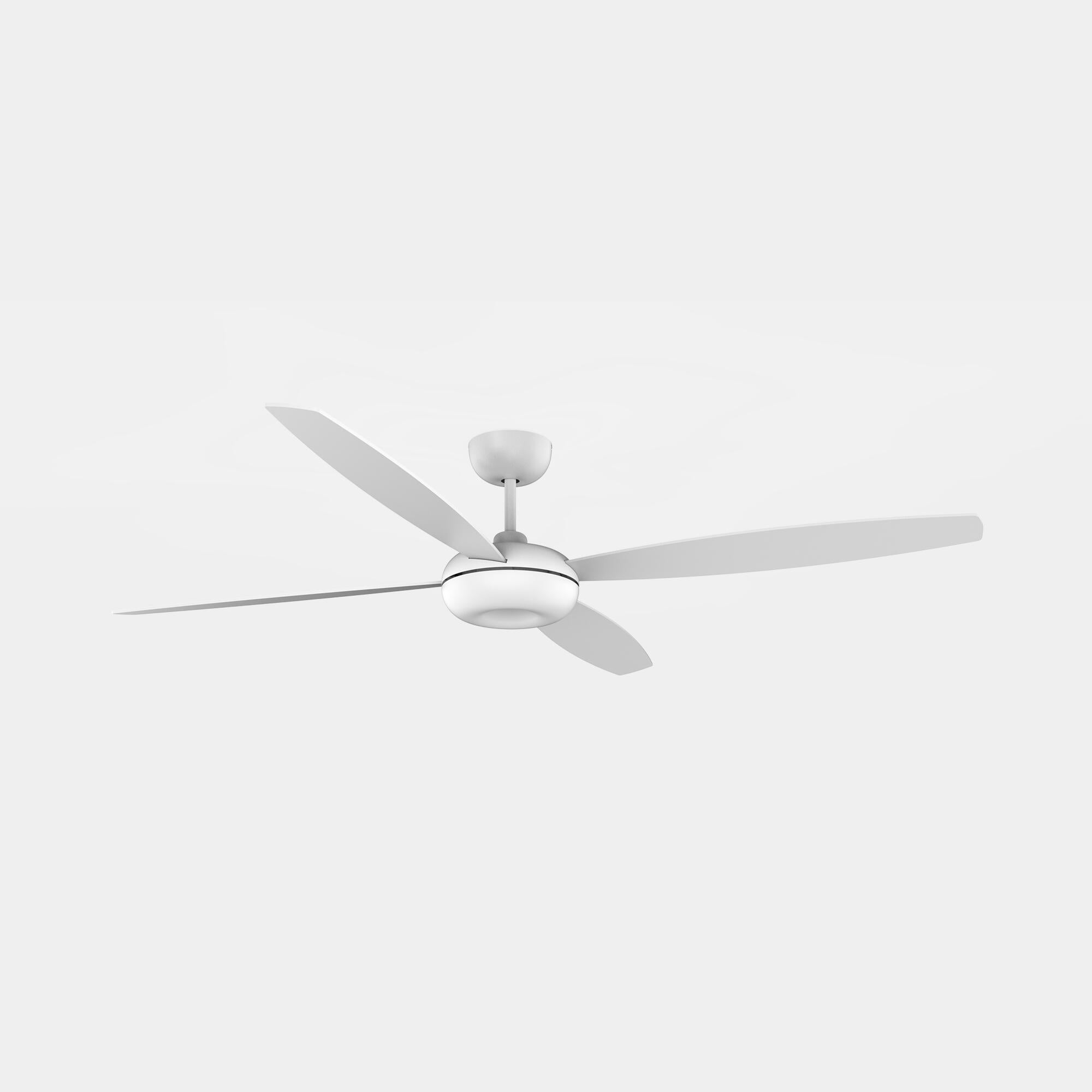 Ventilador de techo sin luz motor dc kudari blanco 165,7 cm