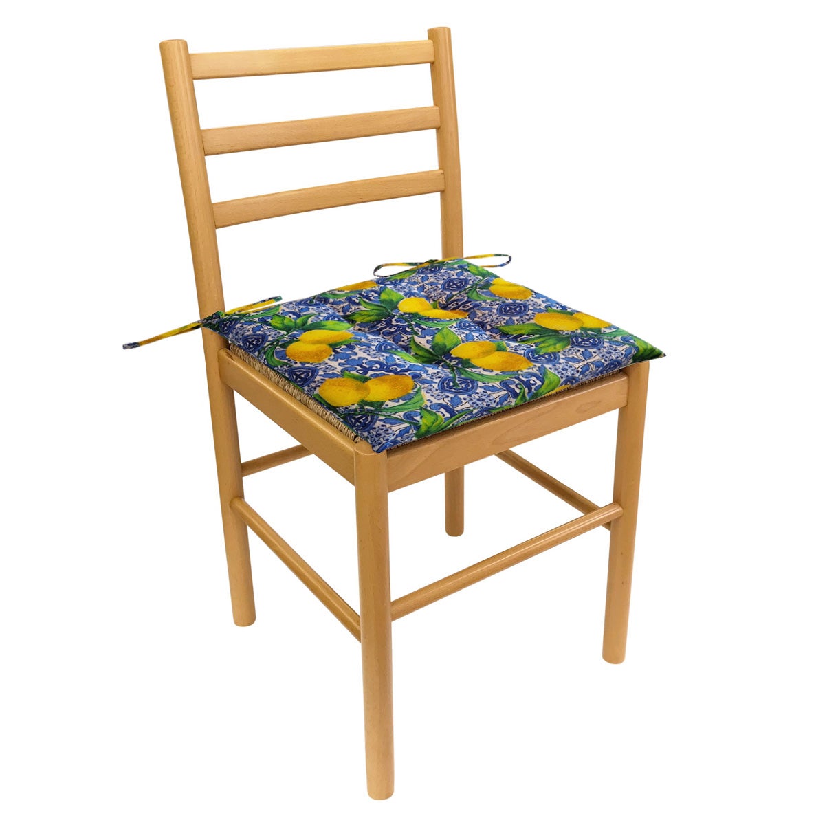 Set 4 cuscini per sedia in poliestere multicolore 40 x 40 x Sp 16 cm - 2