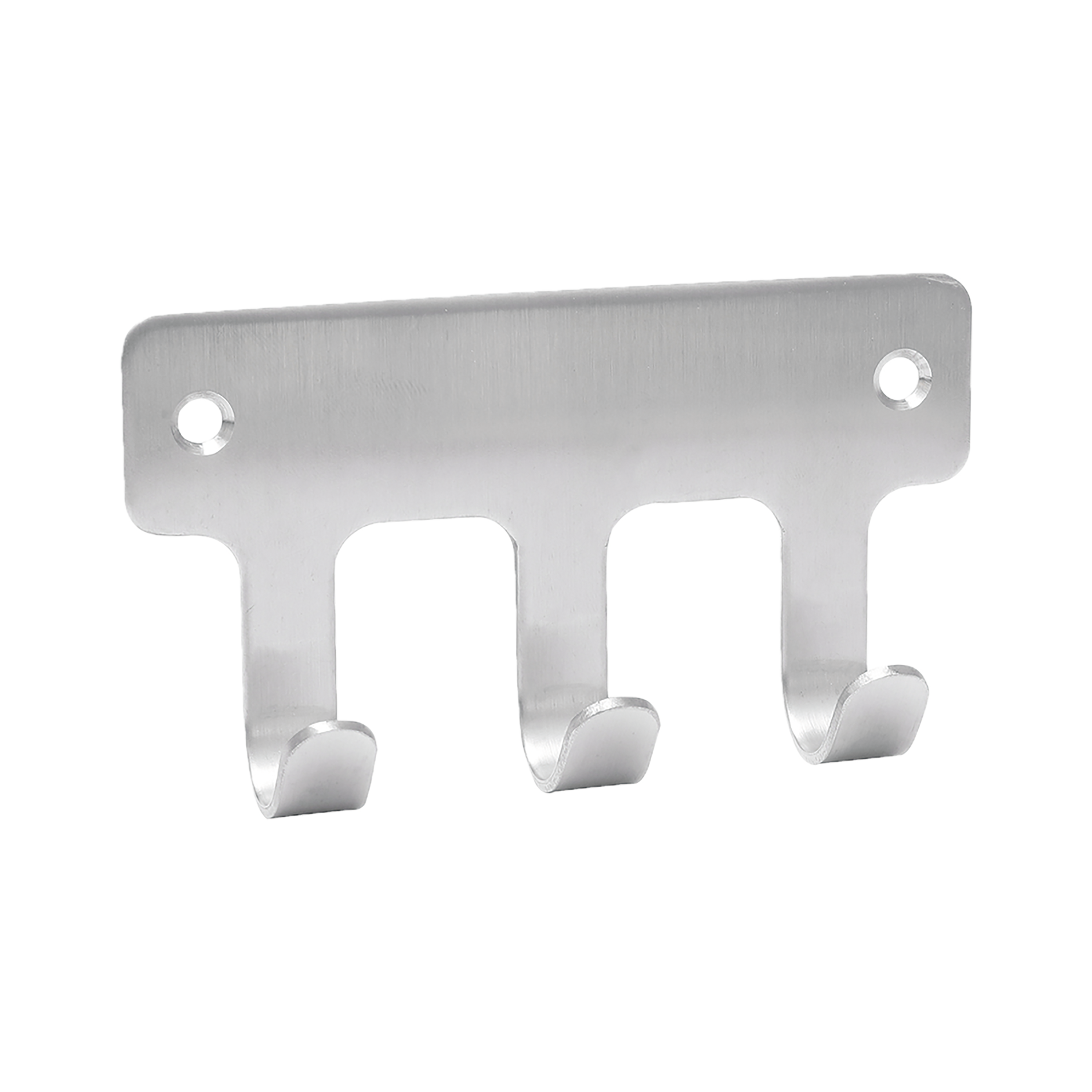 Perchero de pared Loft acero inoxidable gris  con 3 ganchos - 2