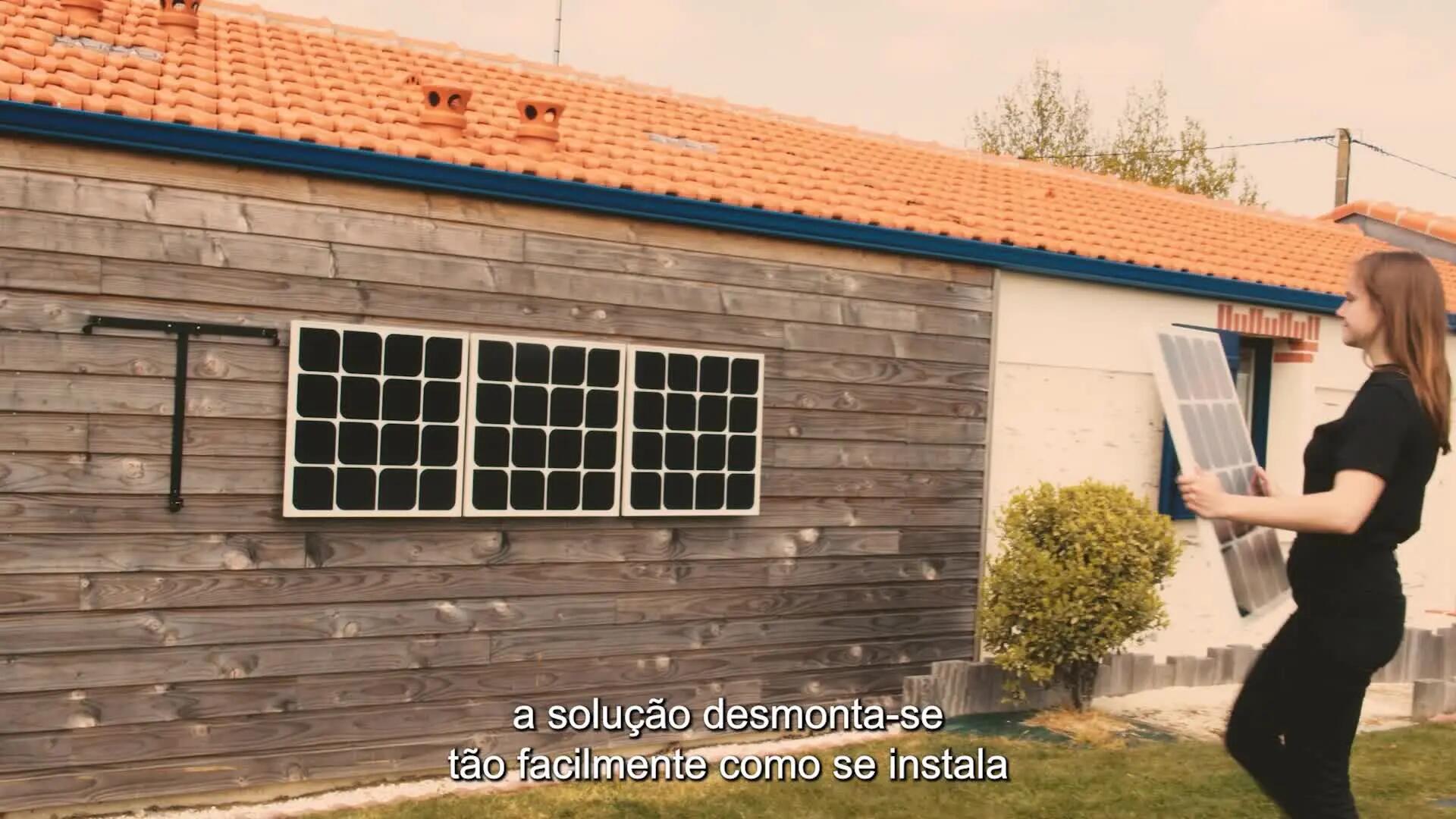 Kit fotovoltaico STARTER BEEM 420W com fixação na parede - 9