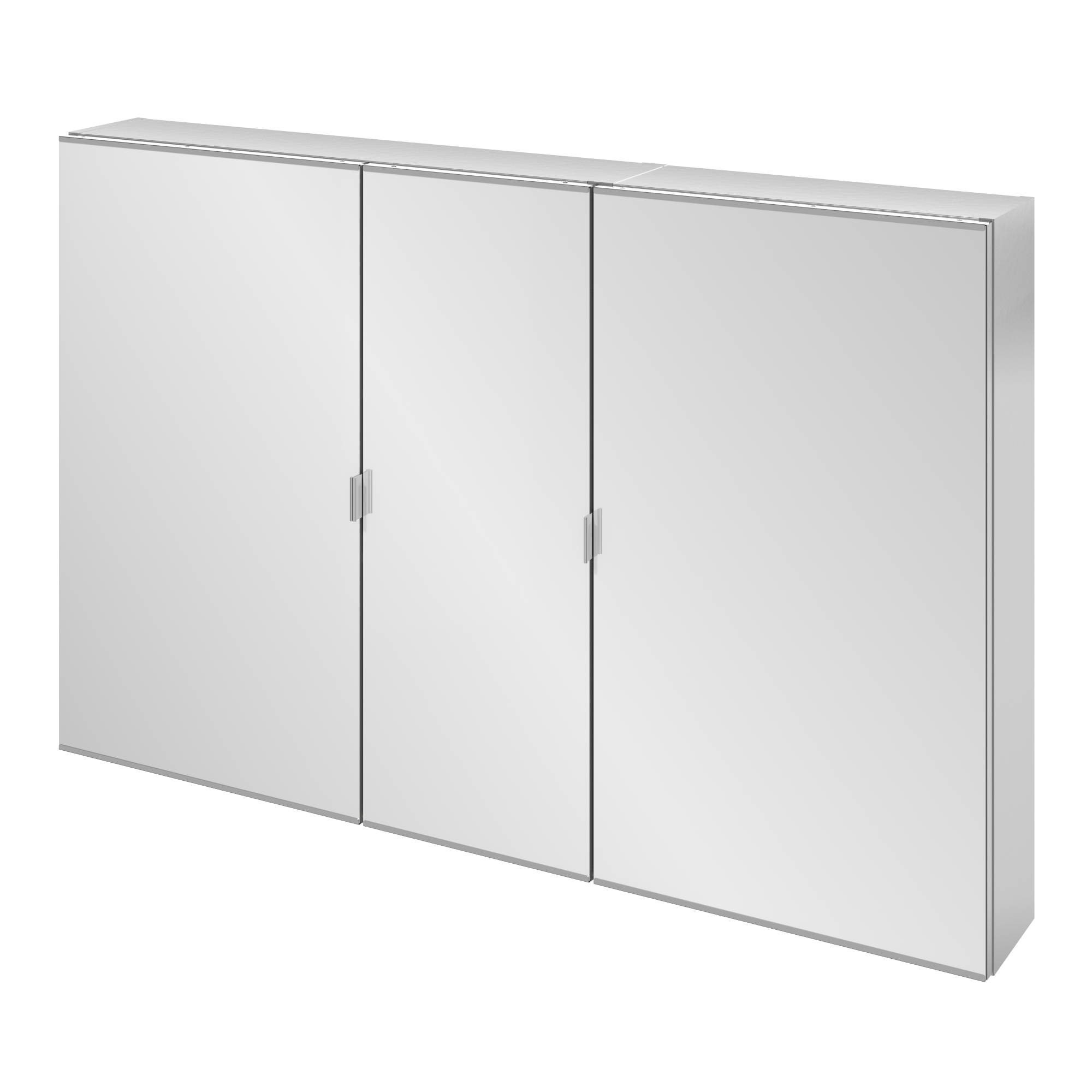 Armoire de toilette Remix, l.120 cm H.77 cm, SENSEA, chromé - 2