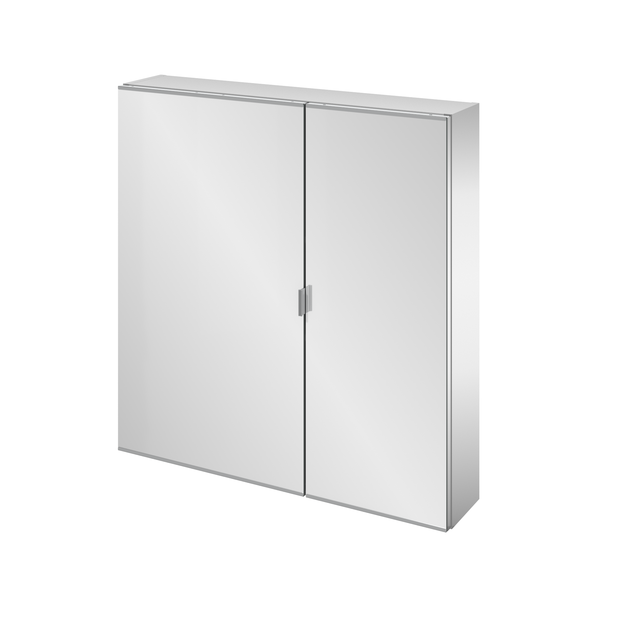 Armoire de toilette Remix, l.75 cm H.77 cm, SENSEA, chromé - 2