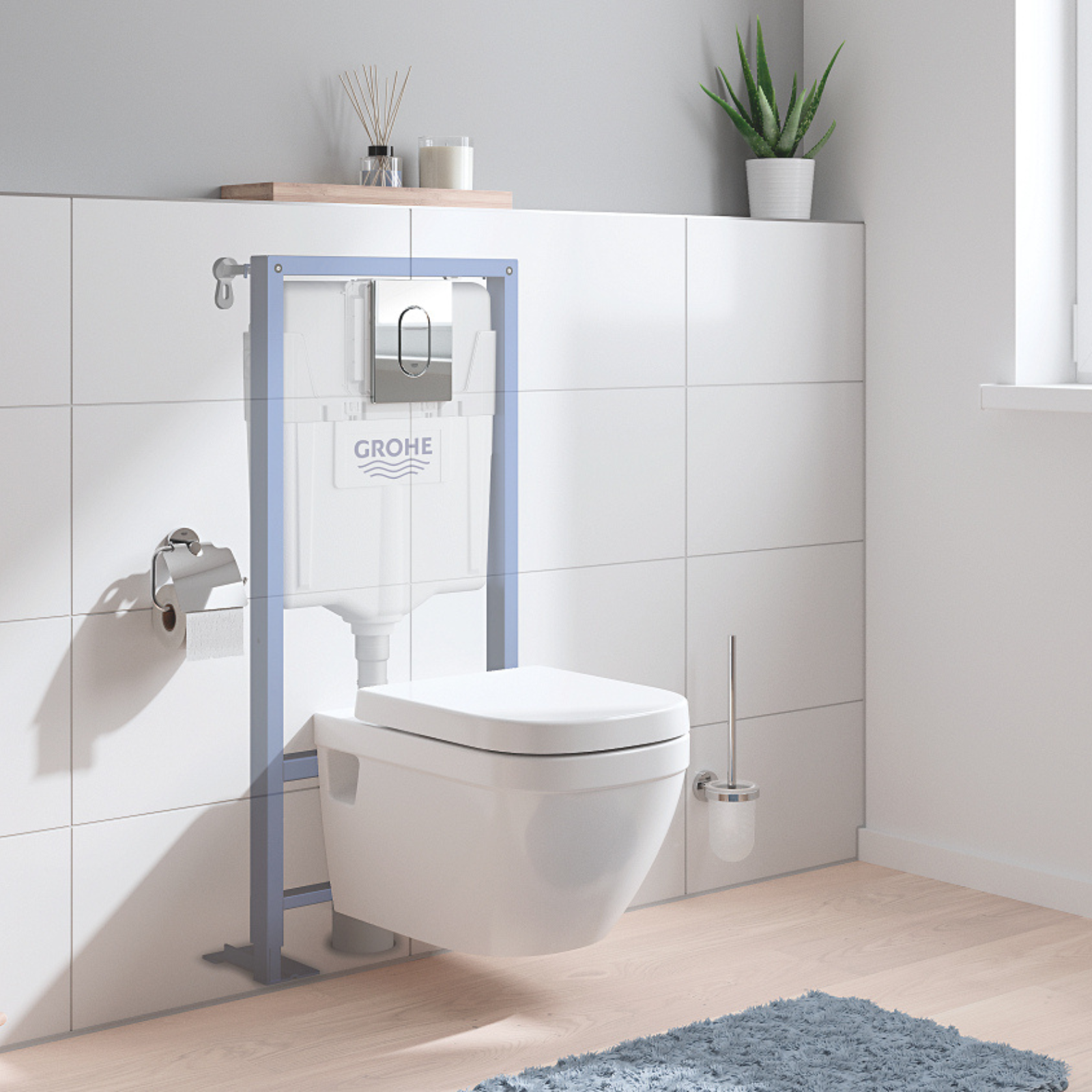Pack WC suspendu universel, cuv sans bride, GROHE, Solido Euro Cosmo - 3