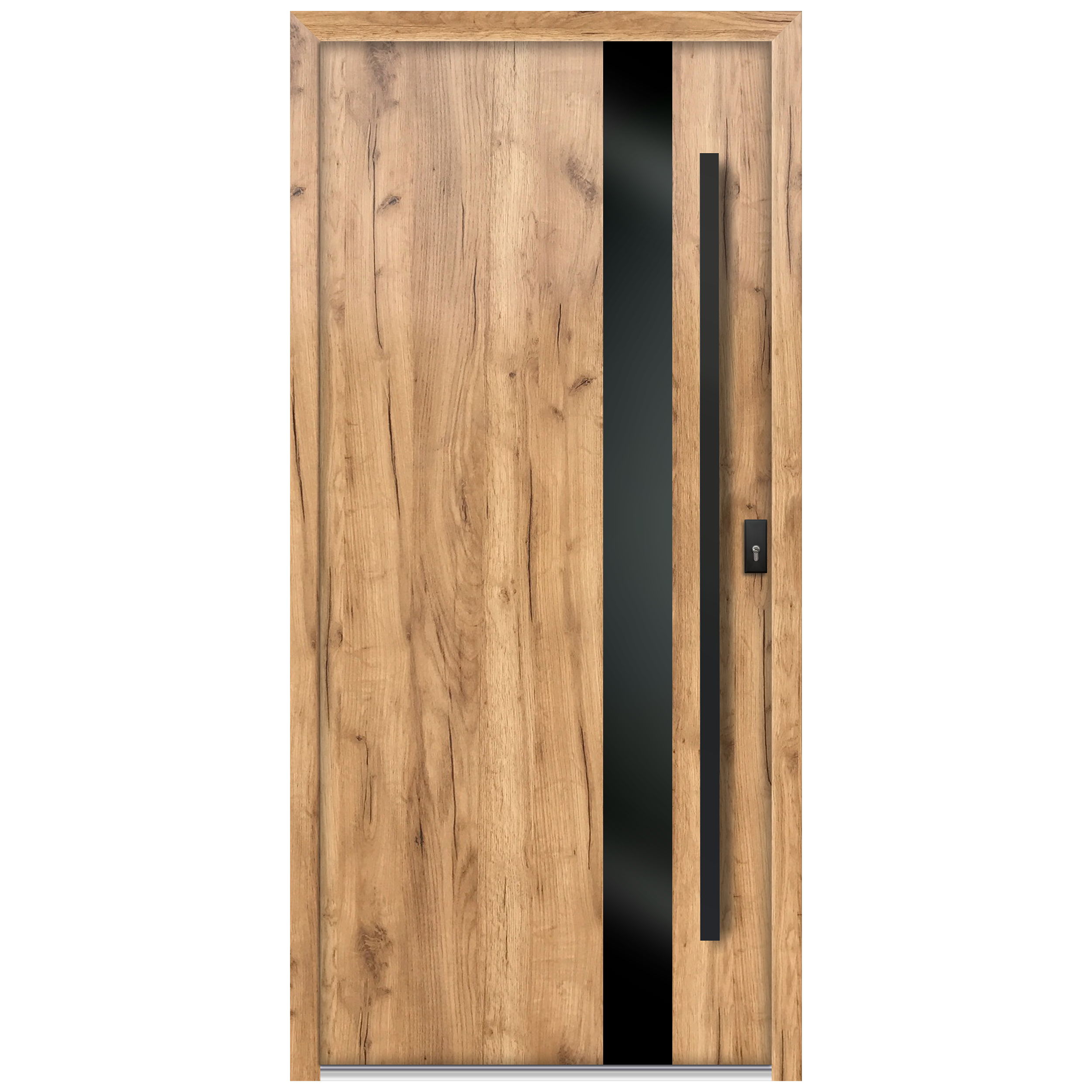 Drzwi zewnętrzne wejściowe stalowe z antabą Clear 68 grandson 90 lewe OK Doors Trendline