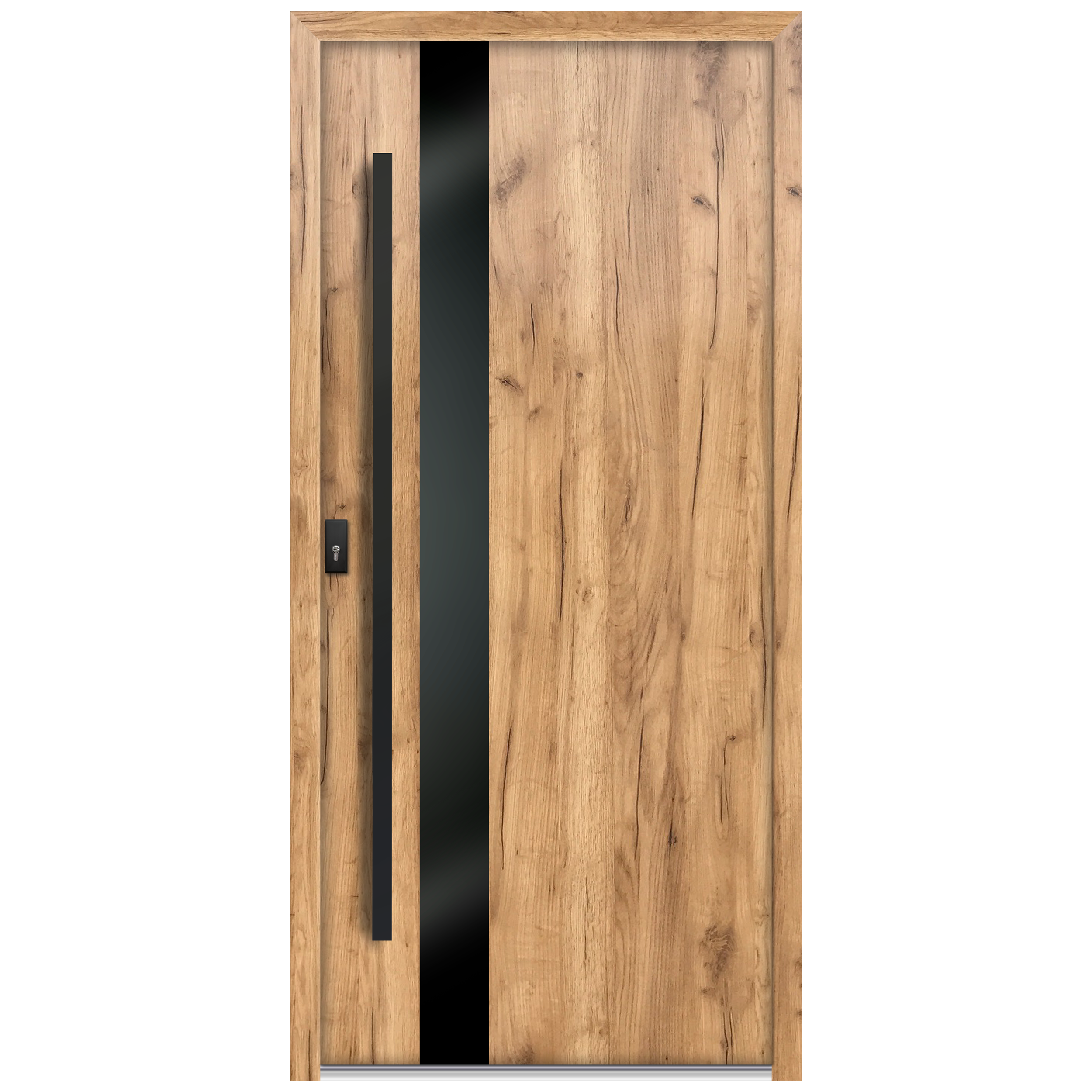 Drzwi zewnętrzne wejściowe stalowe z antabą Clear 68 grandson 90 prawe OK Doors Trendline