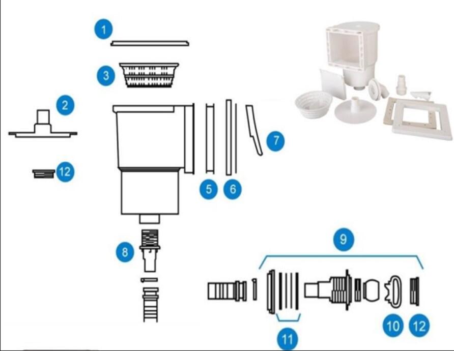 Skimmer + buse de refoulement - 4