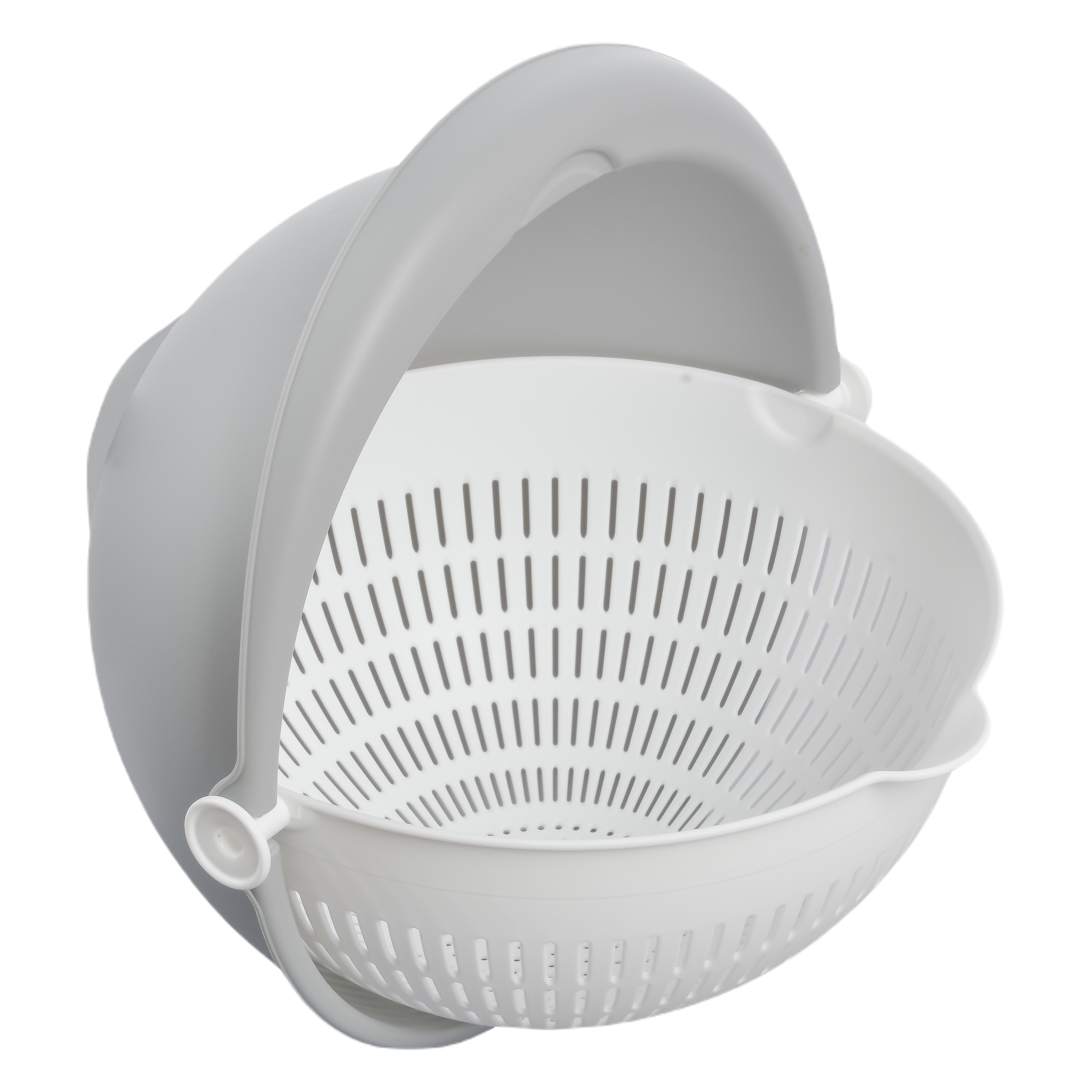 Miska z cedzakiem 2w1 szara Keeeper