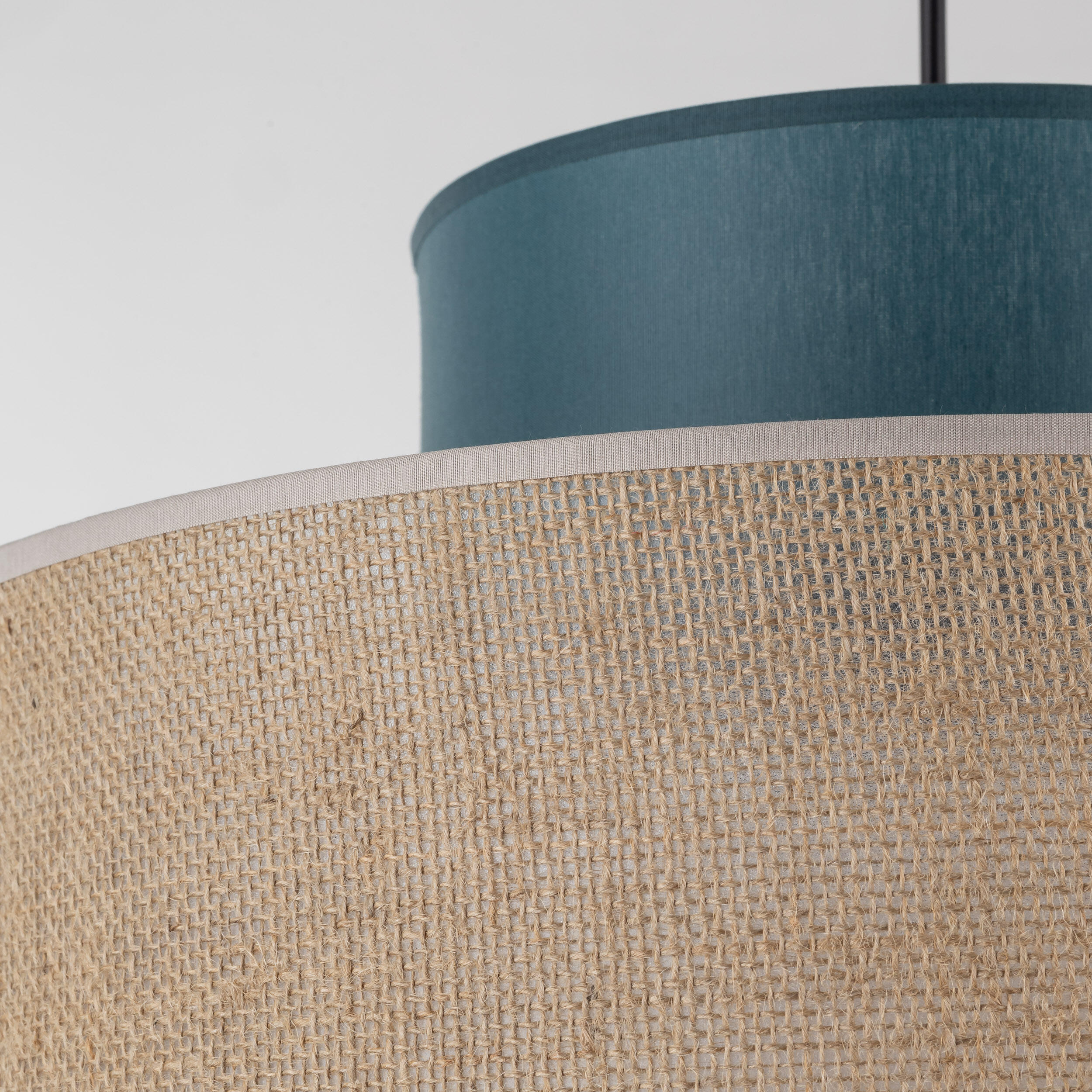 Lampa wisząca Duo juta zielona E27 Tk Lighting - 11