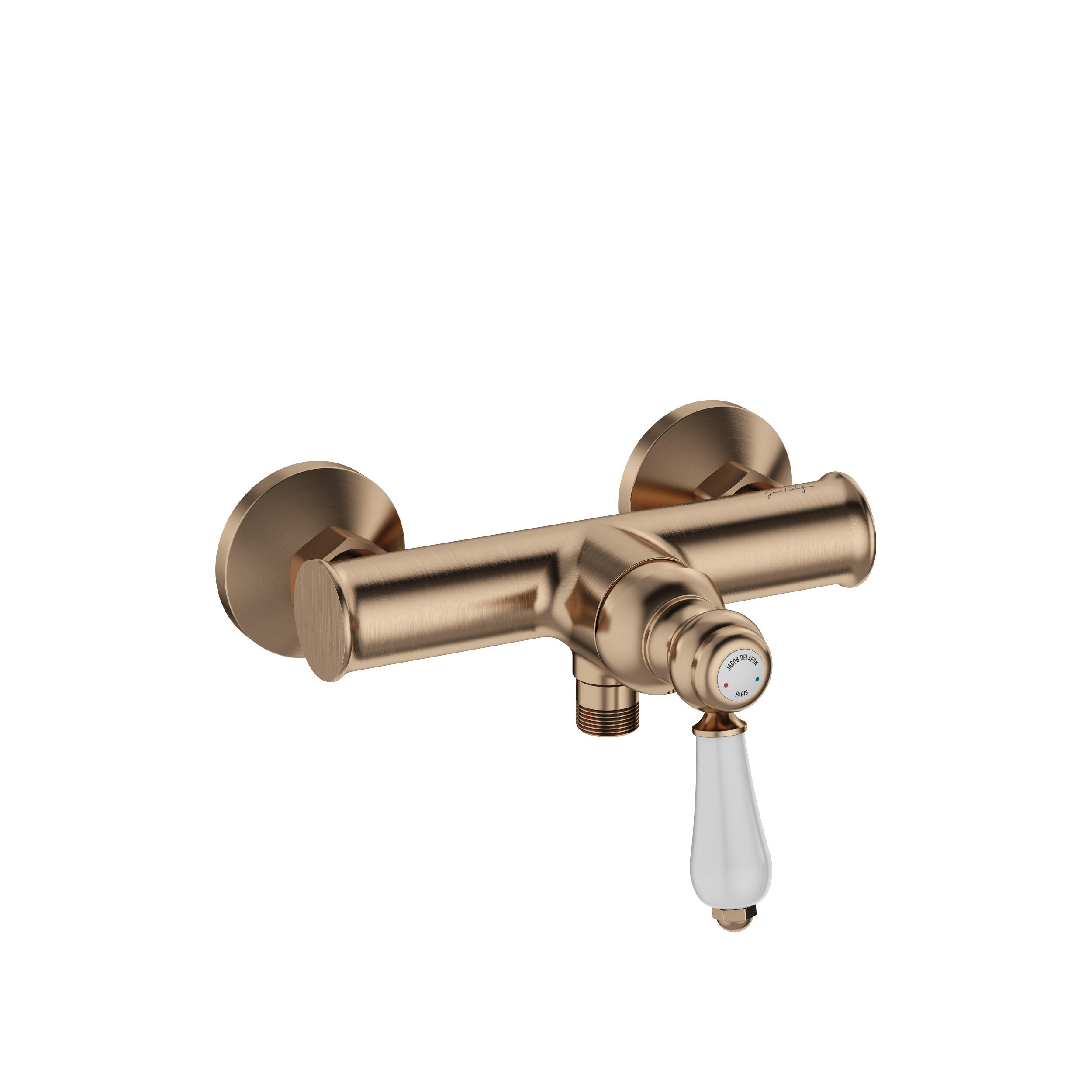 Mitigeur de douche mécanique bronze brossé, Louise, JACOB DELAFON - 4