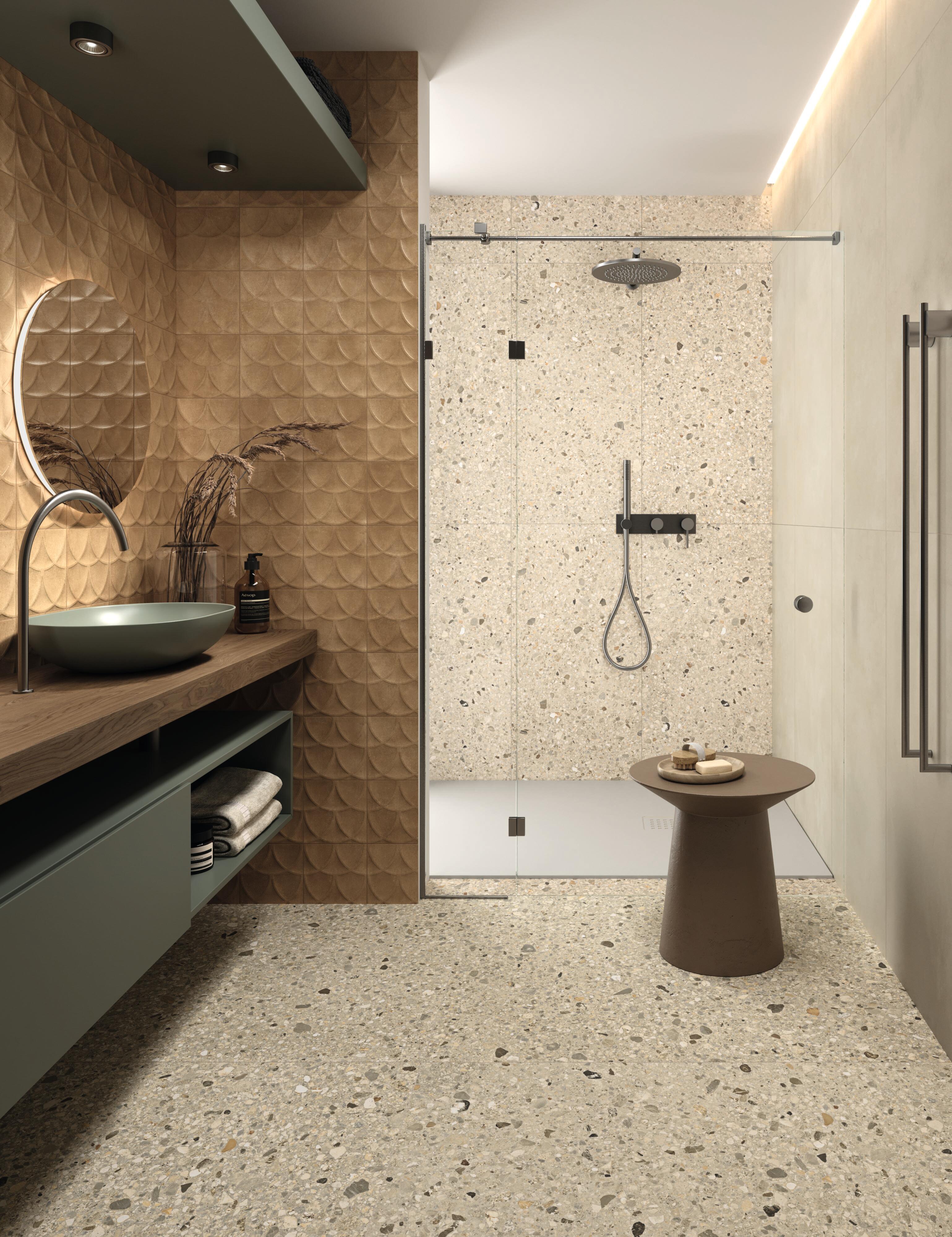 Piastrella da pavimento e rivestimento interno in gres porcellanato 60 x 120 cm rettificato beige opaco Essentiel R10 traffico intenso (pei 4/5) Sp. 8.5 mm 1.44 mq - 7