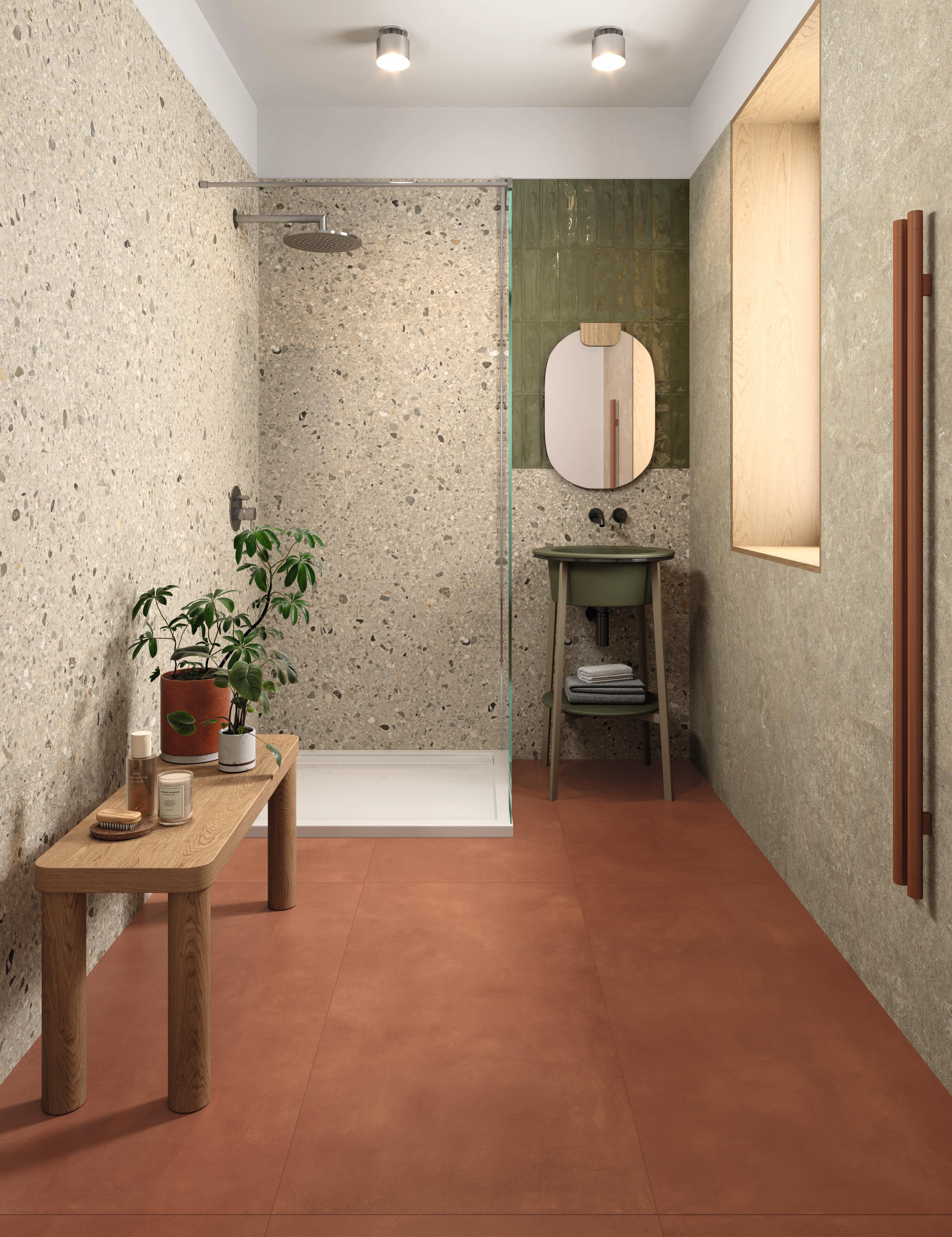 Piastrella da pavimento e rivestimento interno in gres porcellanato 60 x 120 cm rettificato beige opaco Essentiel R10 traffico intenso (pei 4/5) Sp. 8.5 mm 1.44 mq - 6