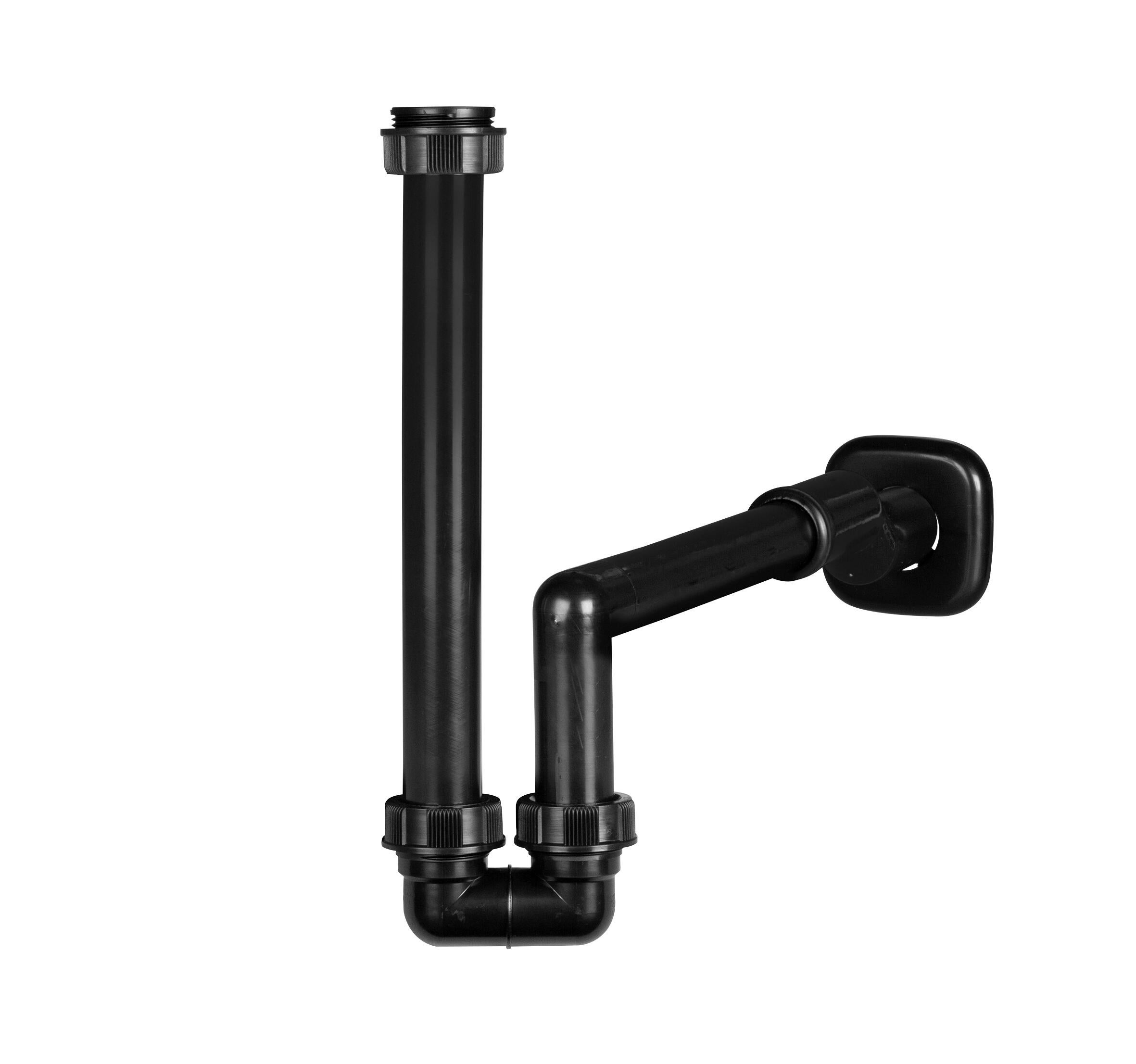 Sifone Eccentrico Lira Per Lavabo E Bidet - Attacco 1" E 1"1/4, Diametro Uscita 32-40 Mm