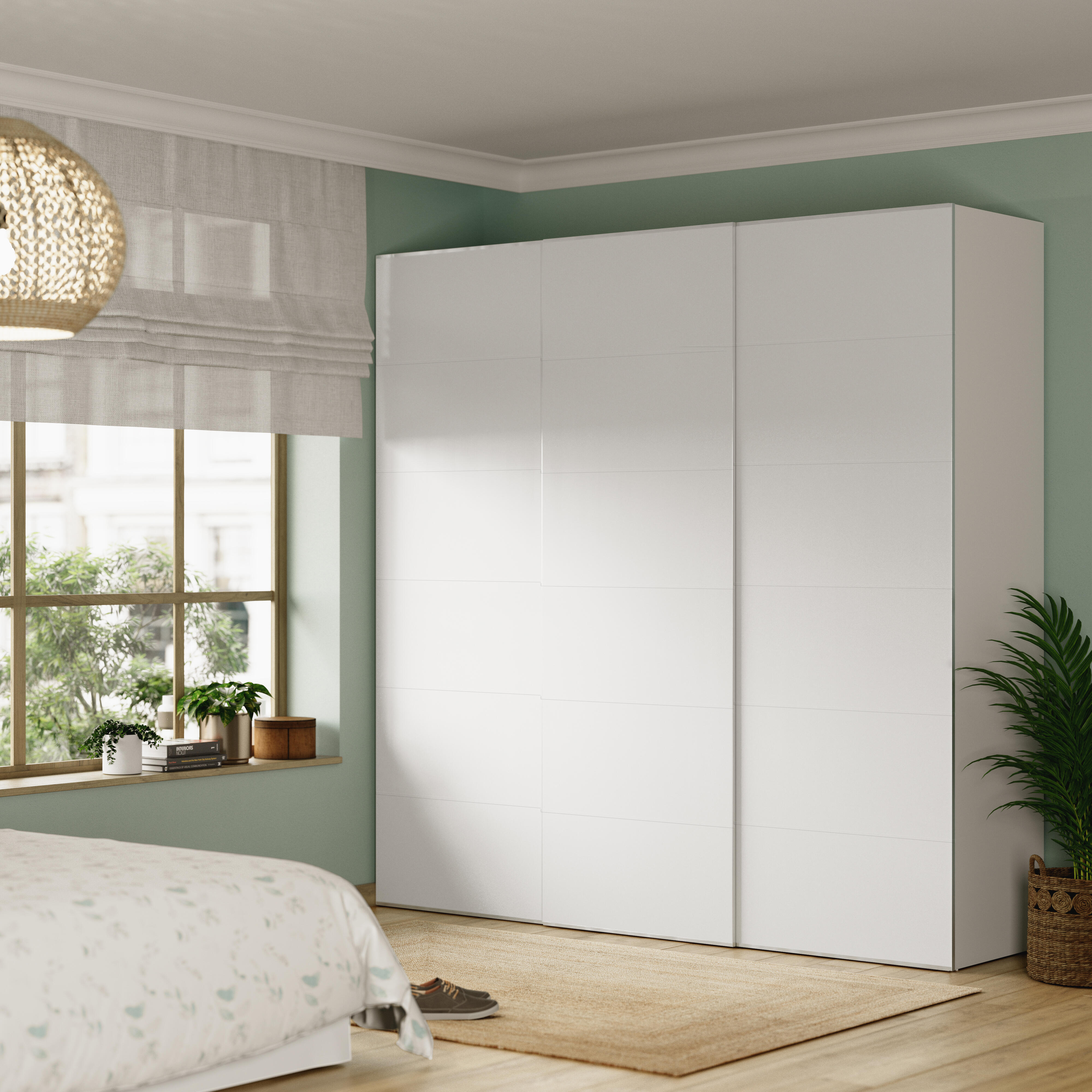 Porta roupeiro de correr 80,5X230,4 cm branco Evo'm Venus - 2