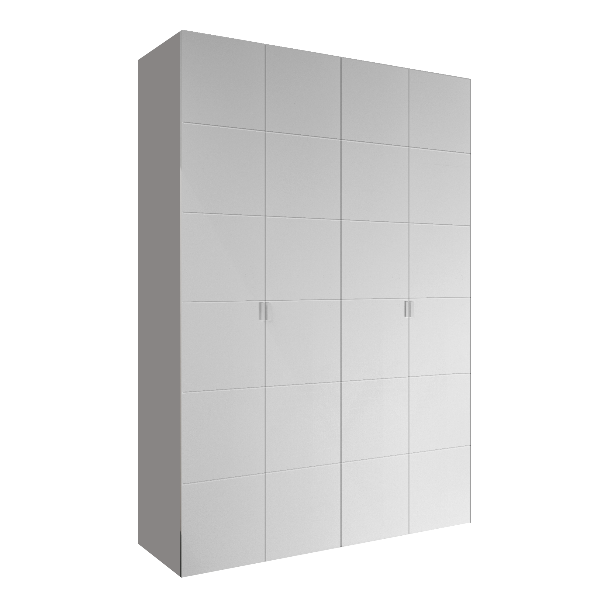 Armario ropero puerta abatible spaceo home lucerna blanco 160x240x60 cm