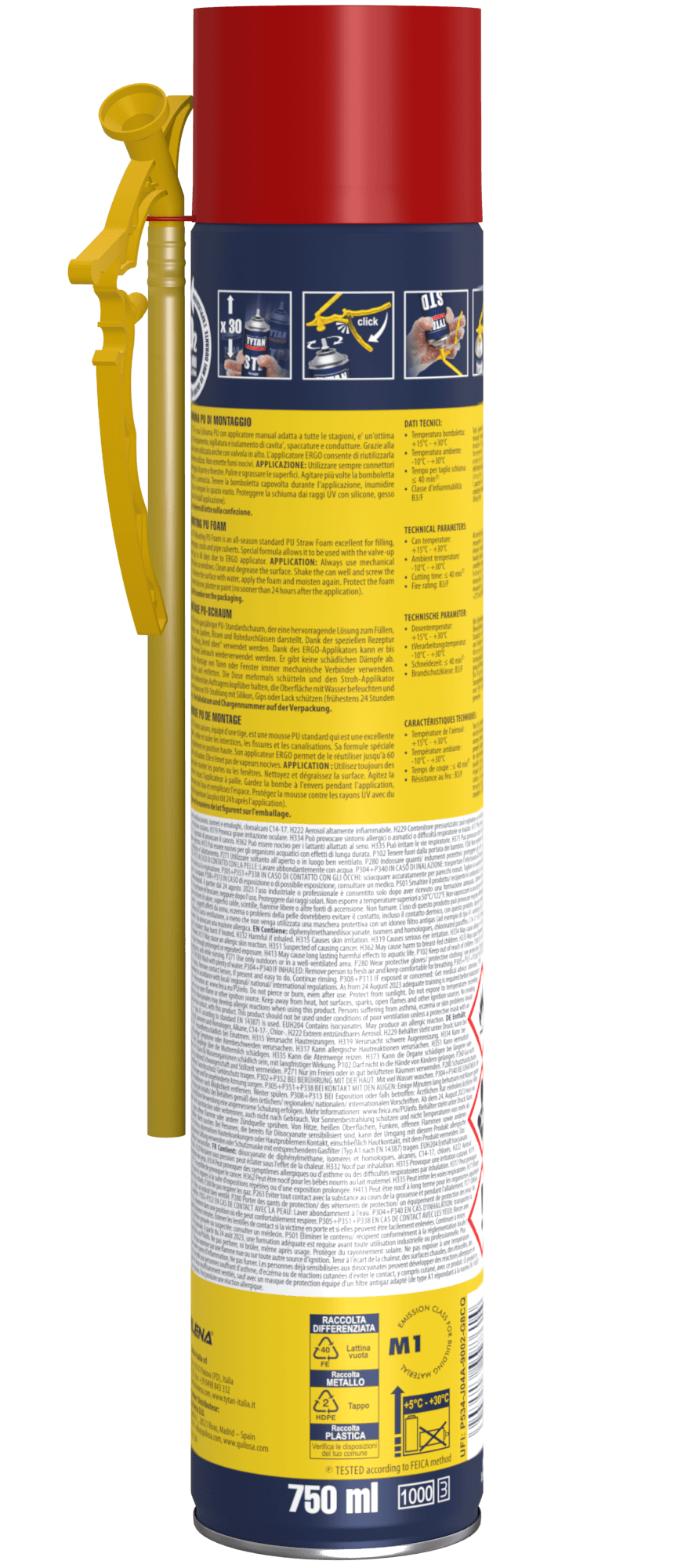 Schiuma espansa poliuretanica TYTAN antiumidità per riempire 300 ml - 2